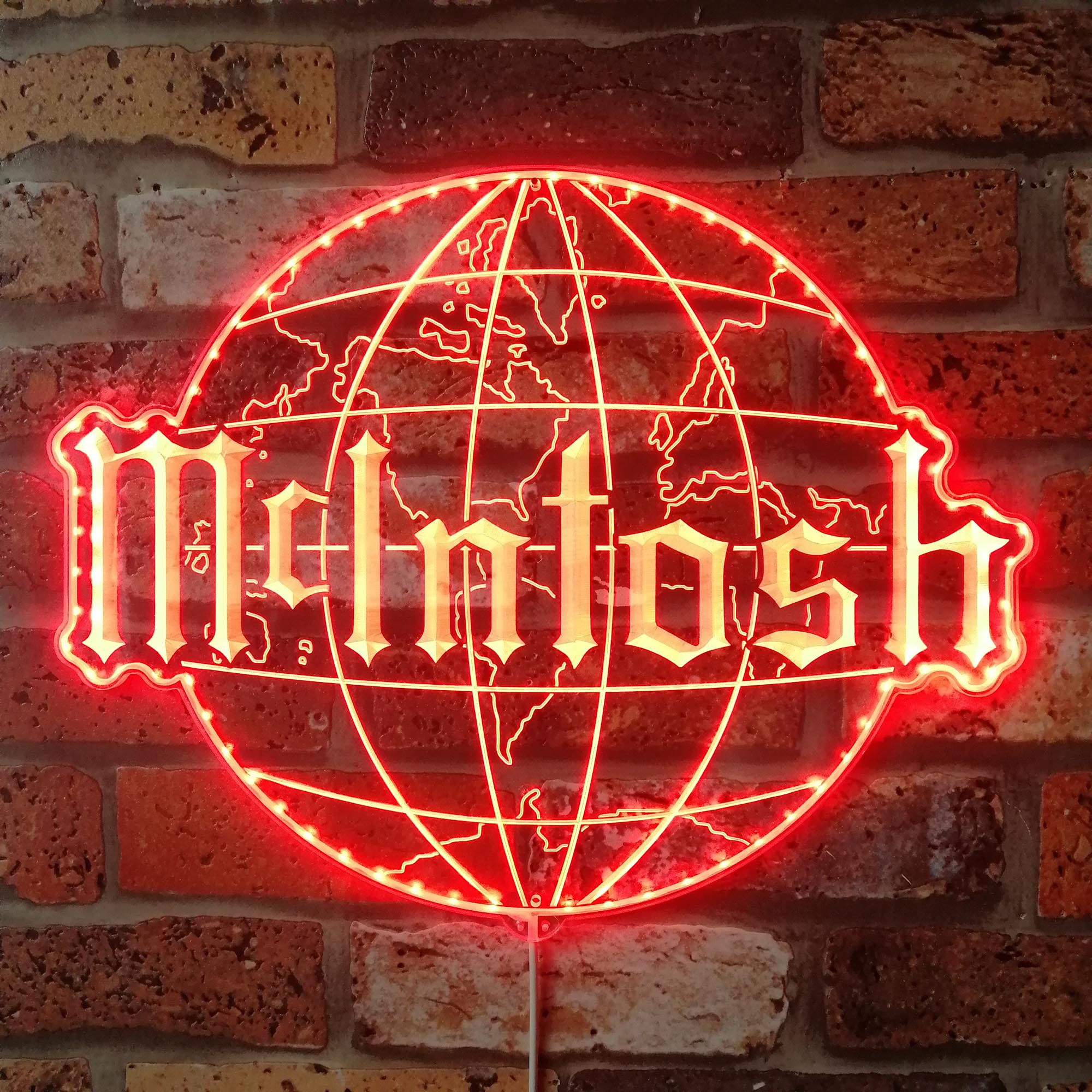 Mcintosh Studio Wall Decor Dynamic RGB Edge Lit LED Sign