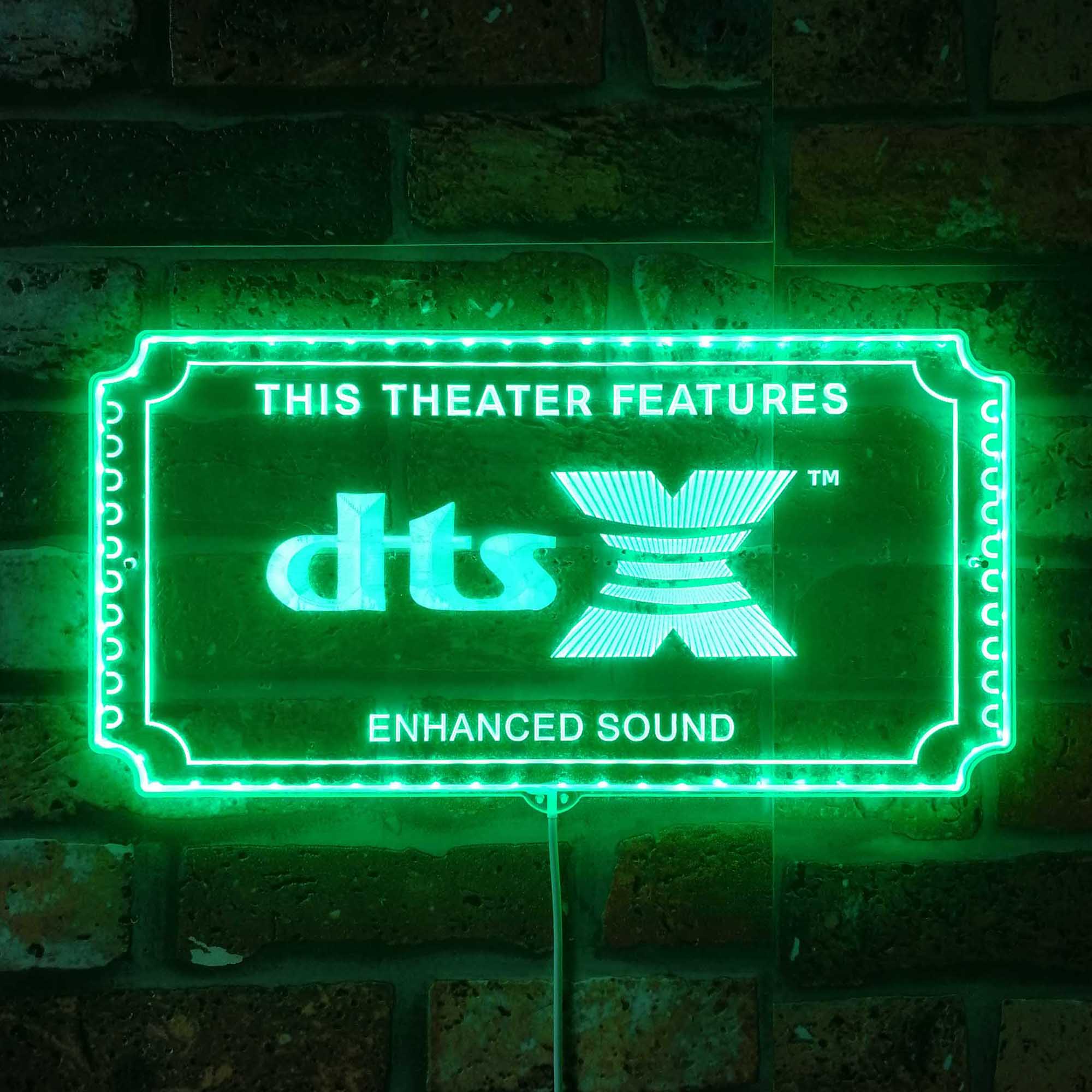 DTSX Dynamic RGB Edge Lit LED Sign