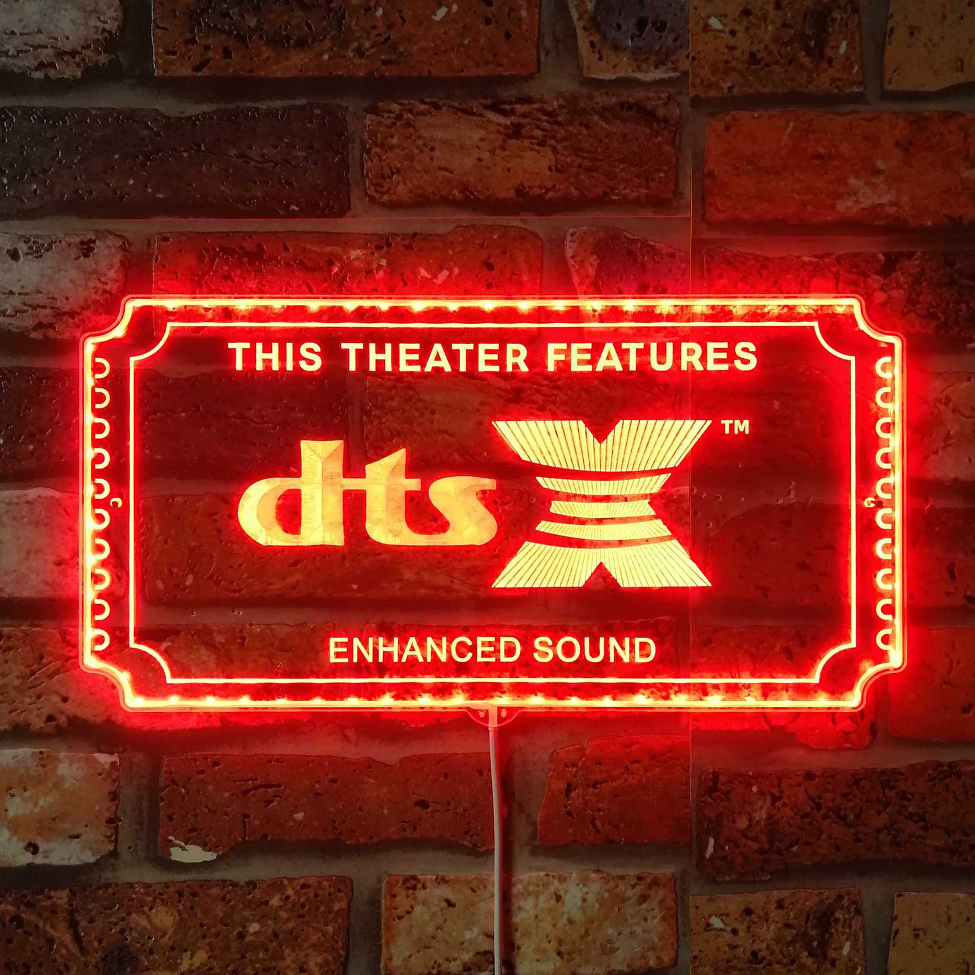 DTSX Dynamic RGB Edge Lit LED Sign