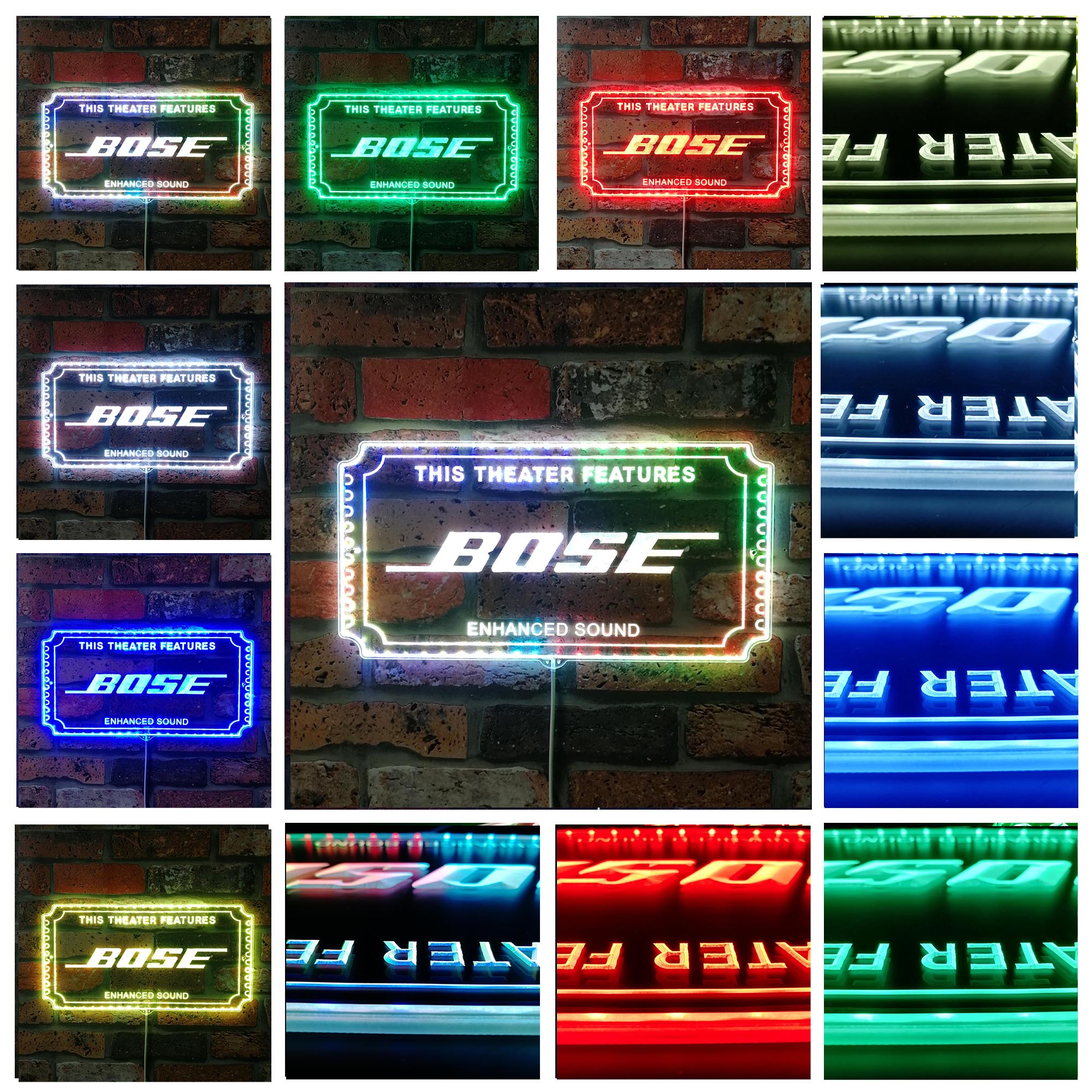 Bose Dynamic RGB Edge Lit LED Sign