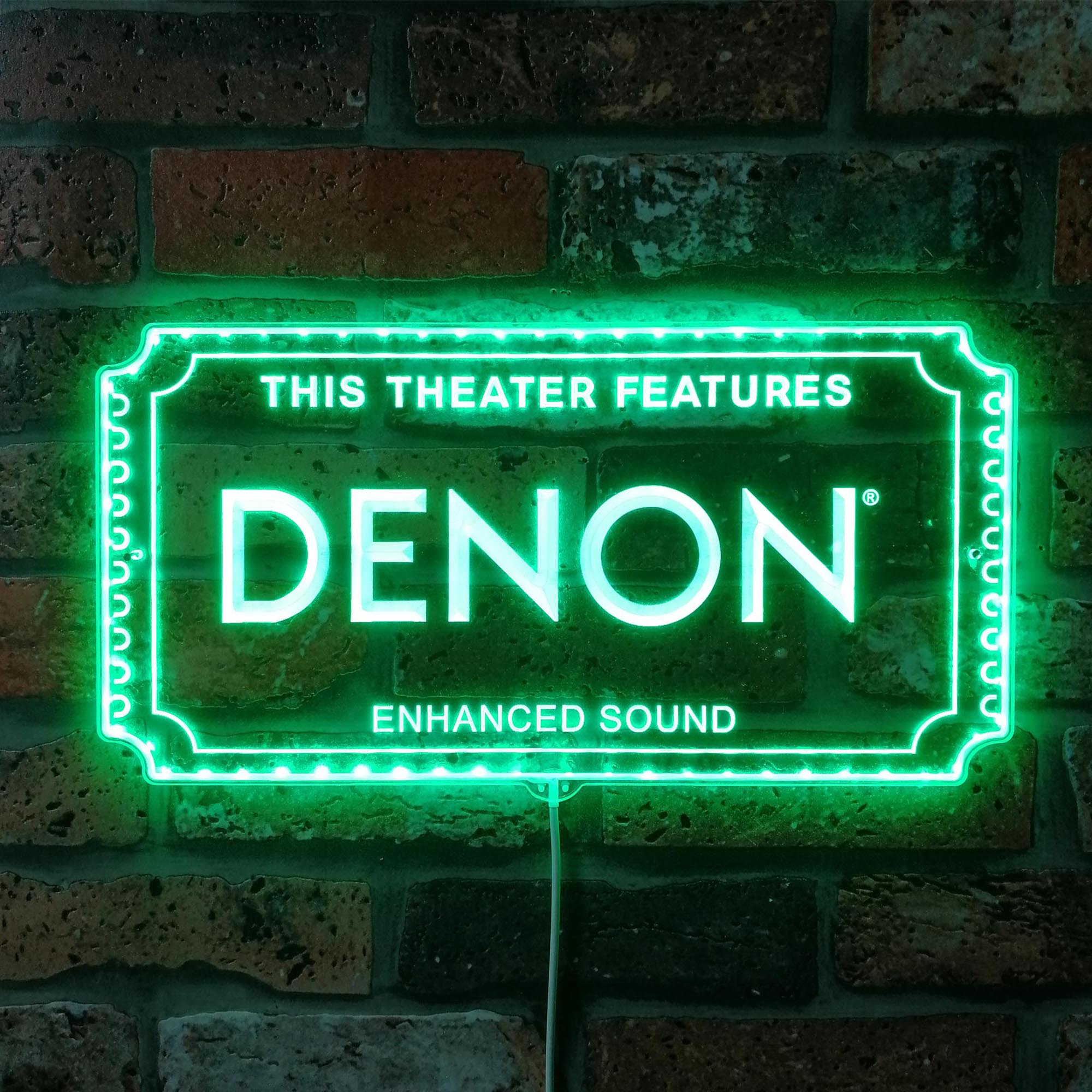 Denon Dynamic RGB Edge Lit LED Sign