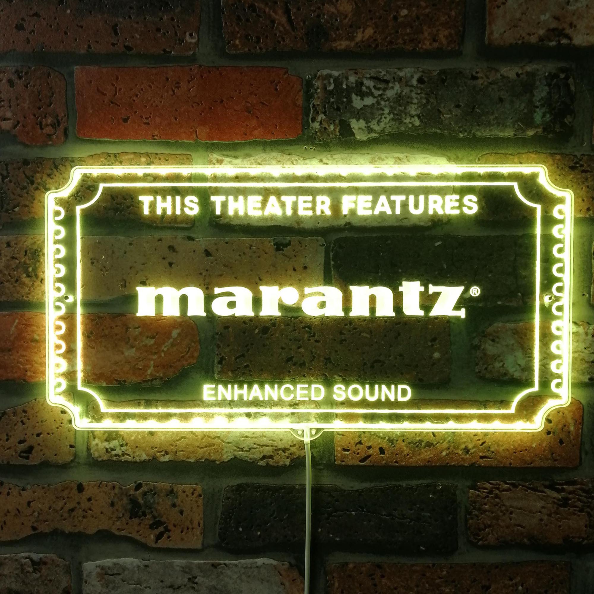 Marantz Dynamic RGB Edge Lit LED Sign