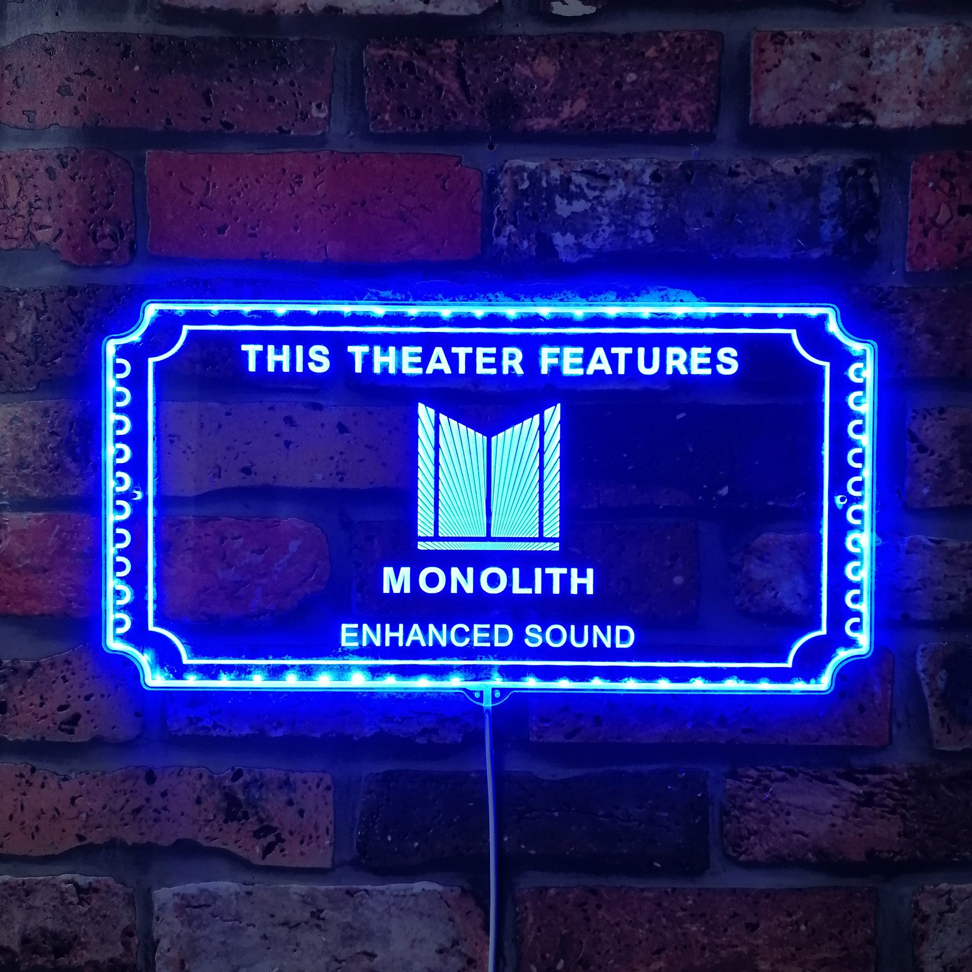 Monolith Dynamic RGB Edge Lit LED Sign