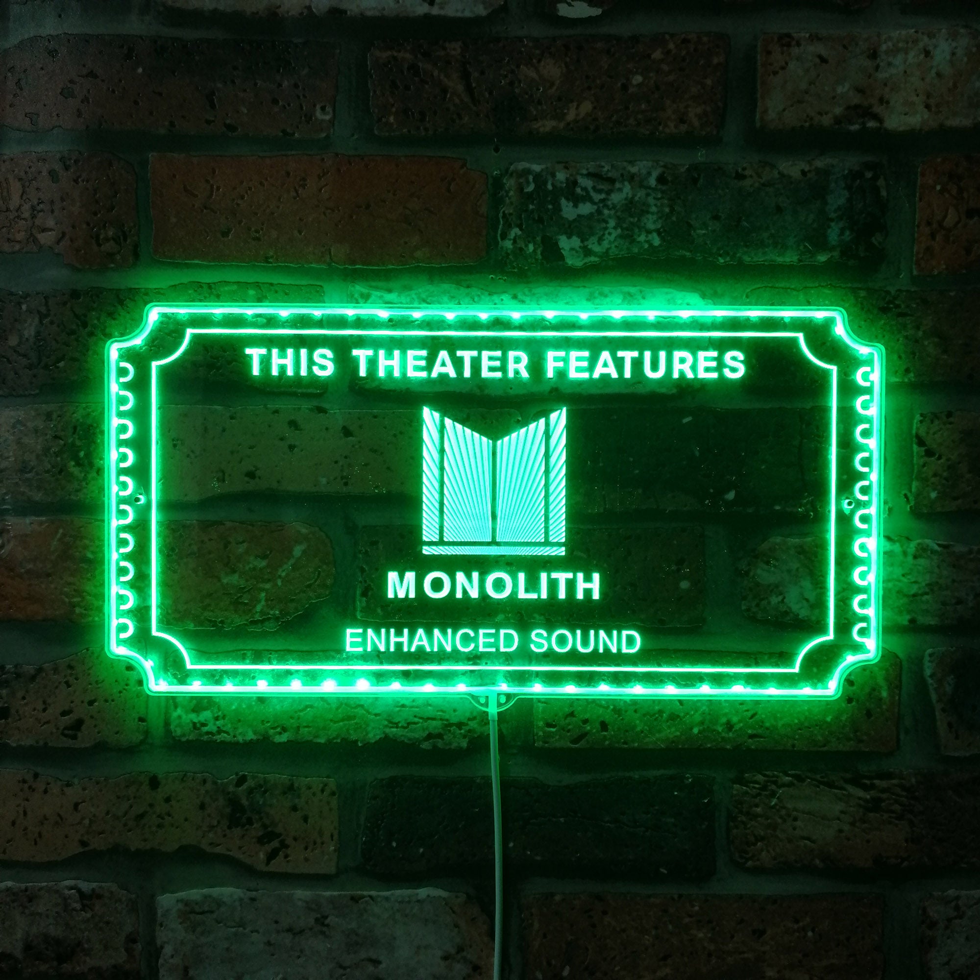 Monolith Dynamic RGB Edge Lit LED Sign