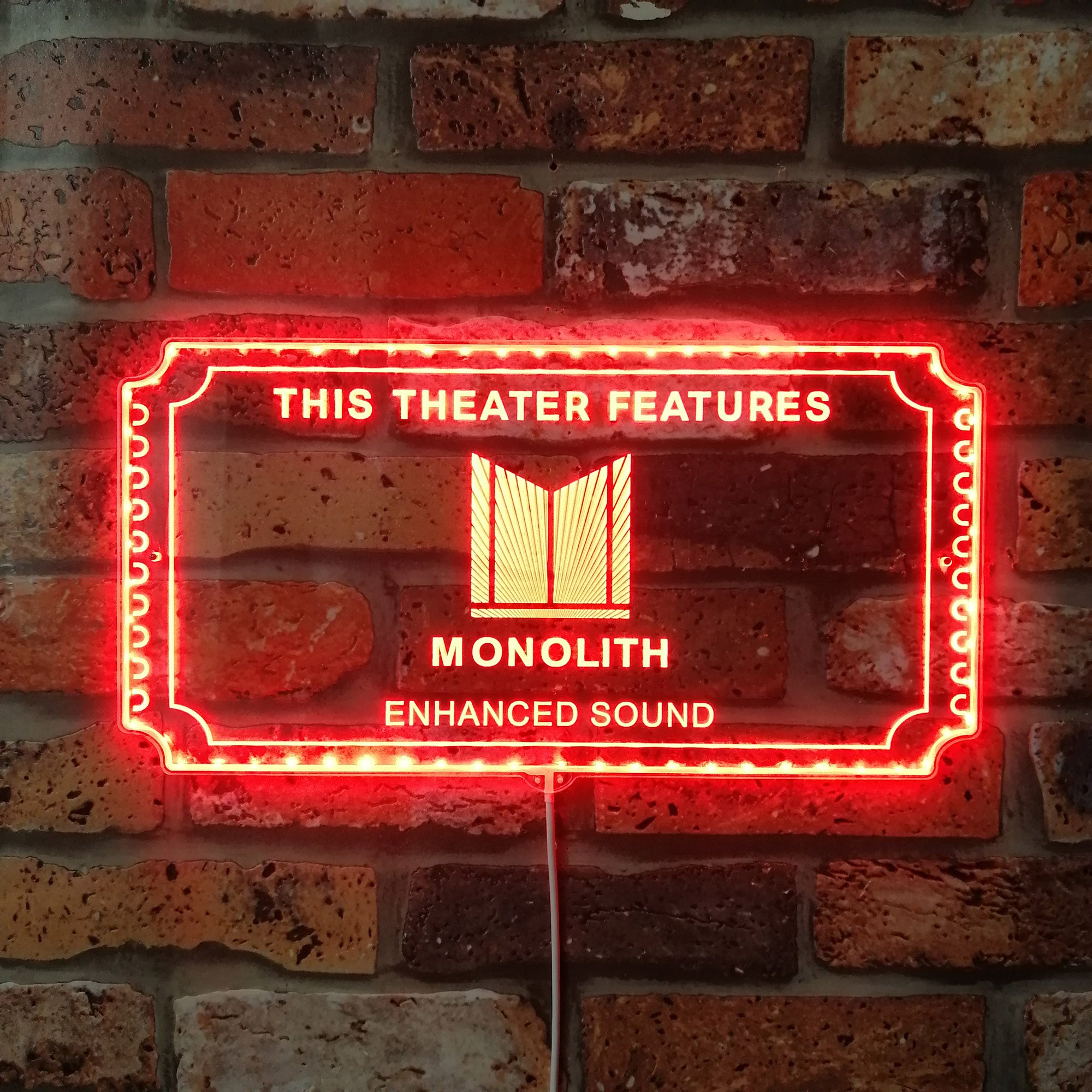 Monolith Dynamic RGB Edge Lit LED Sign