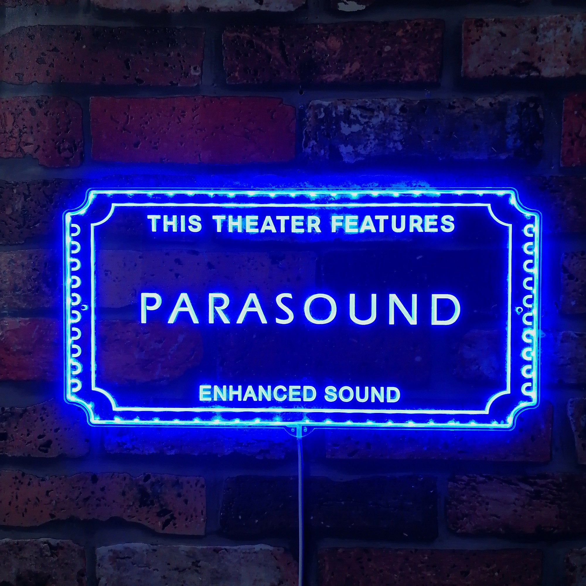 Parasound Dynamic RGB Edge Lit LED Sign