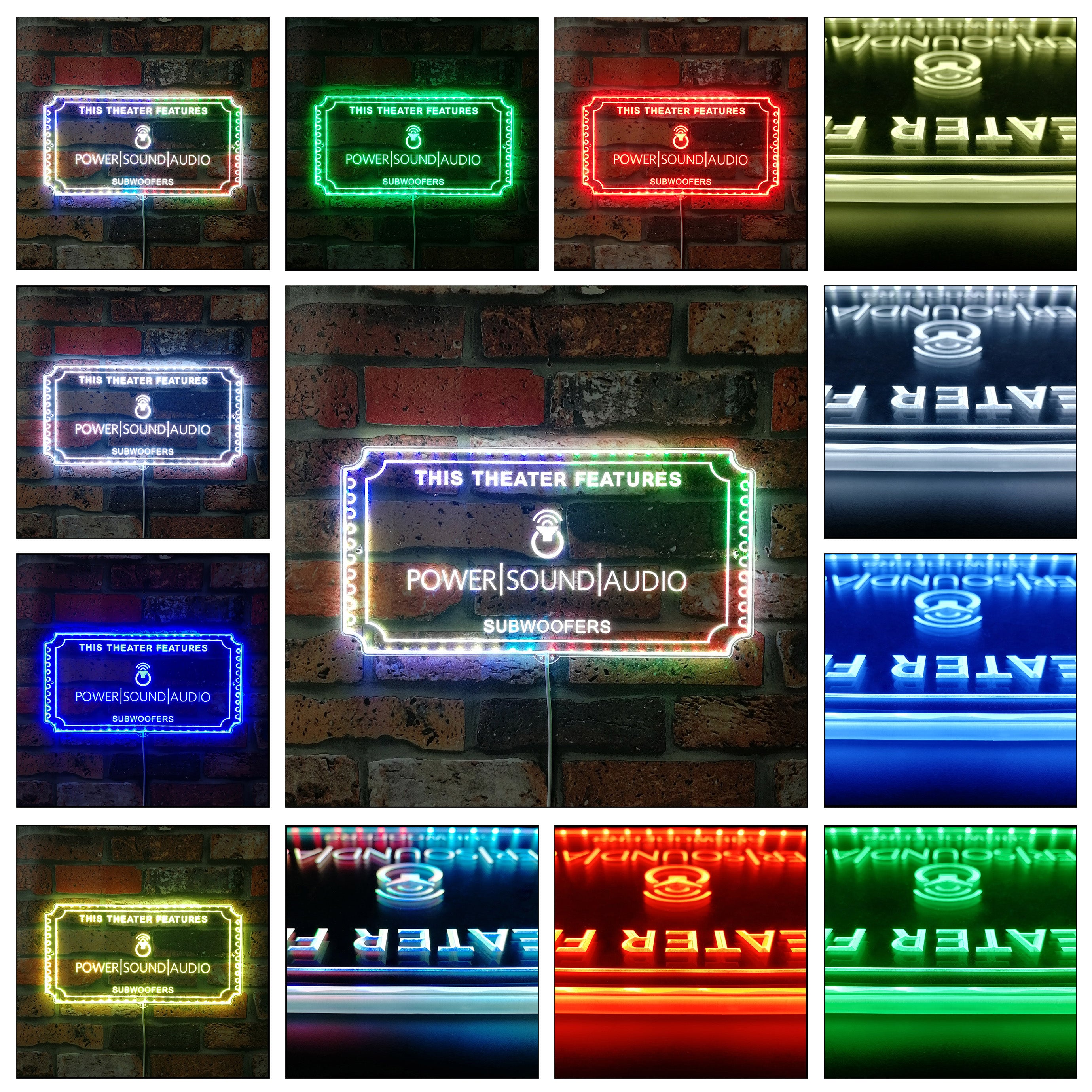 Power Sound Audio Dynamic RGB Edge Lit LED Sign