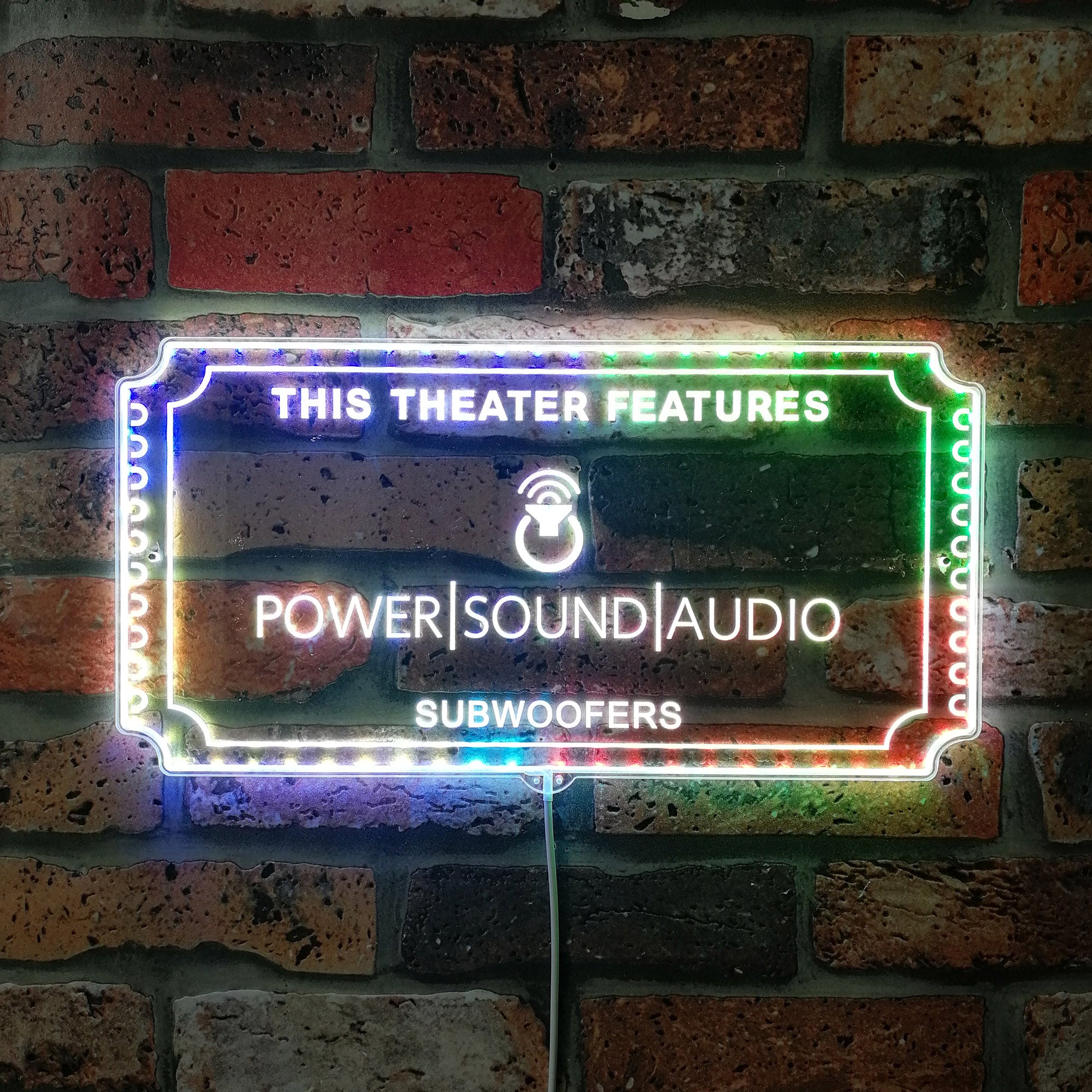 Power Sound Audio Dynamic RGB Edge Lit LED Sign