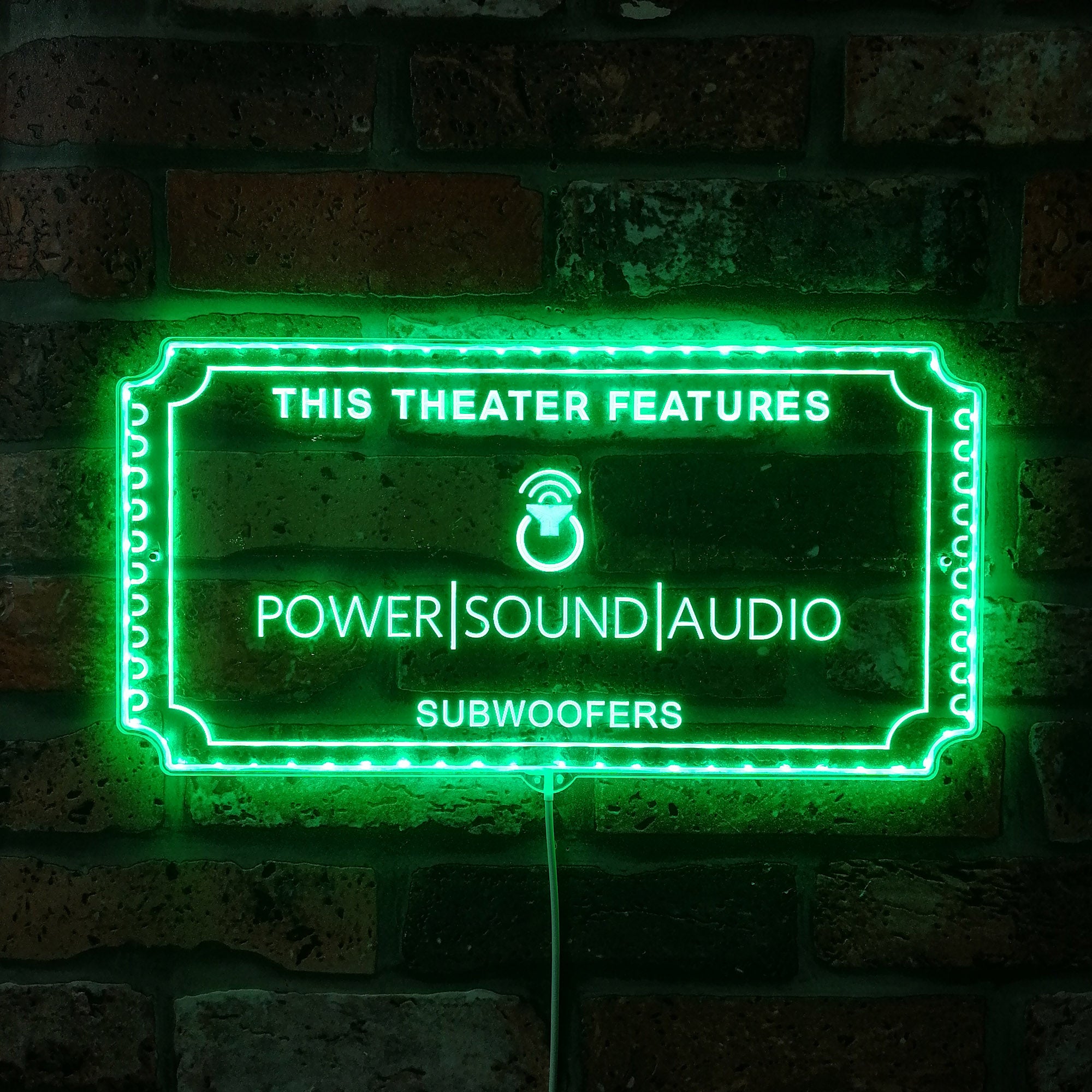 Power Sound Audio Dynamic RGB Edge Lit LED Sign