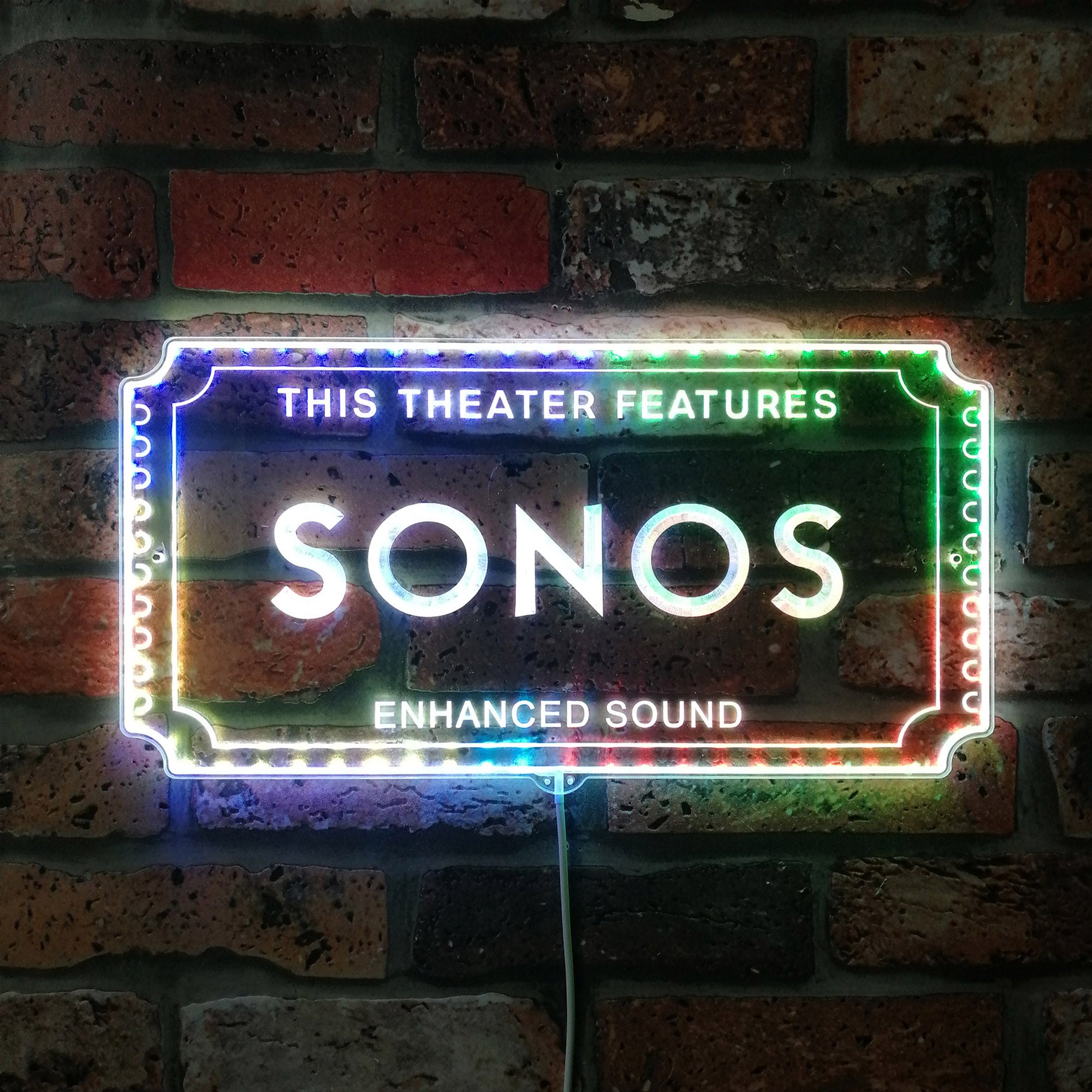 Sonos Home Movie Dynamic RGB Edge Lit LED Sign