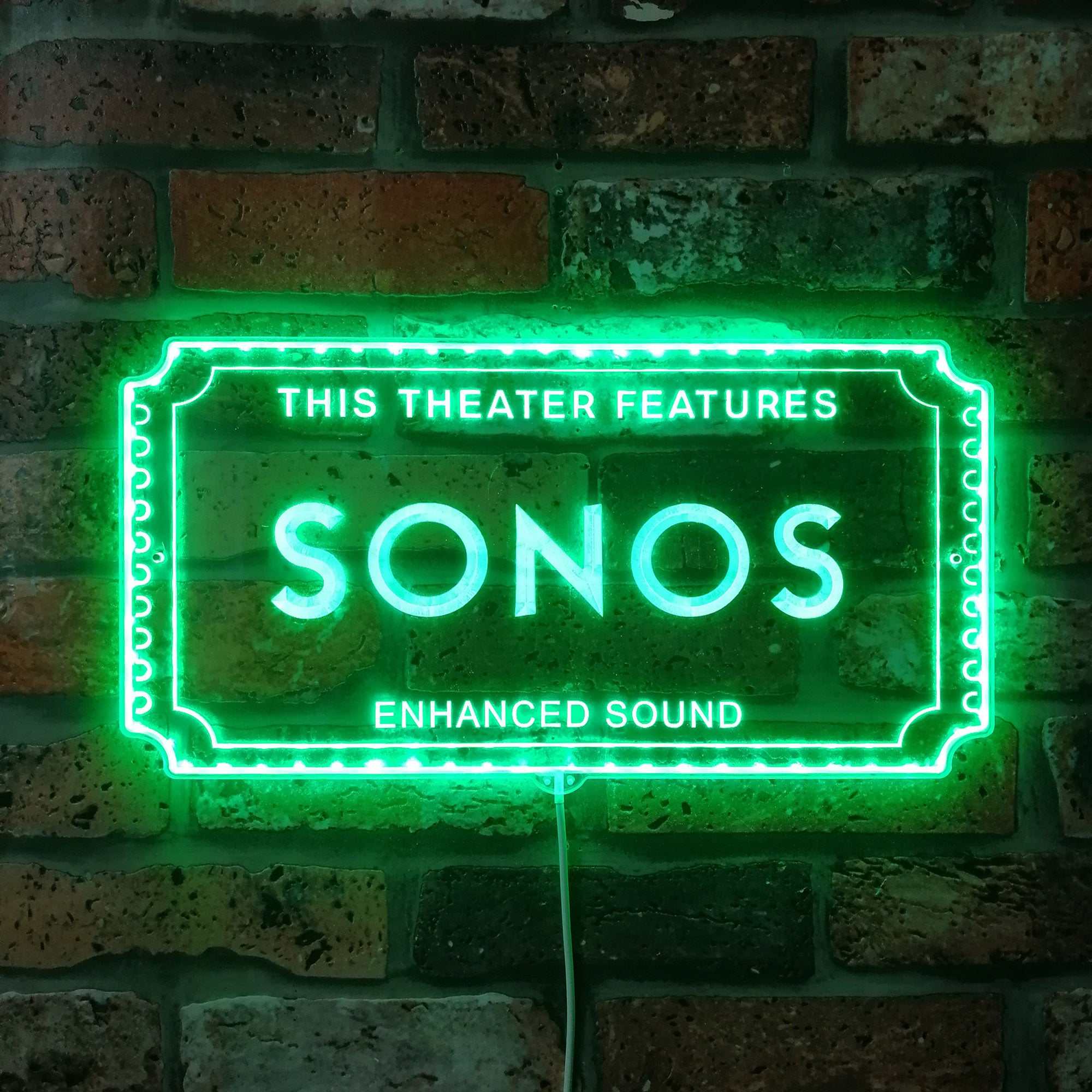 Sonos Home Movie Dynamic RGB Edge Lit LED Sign