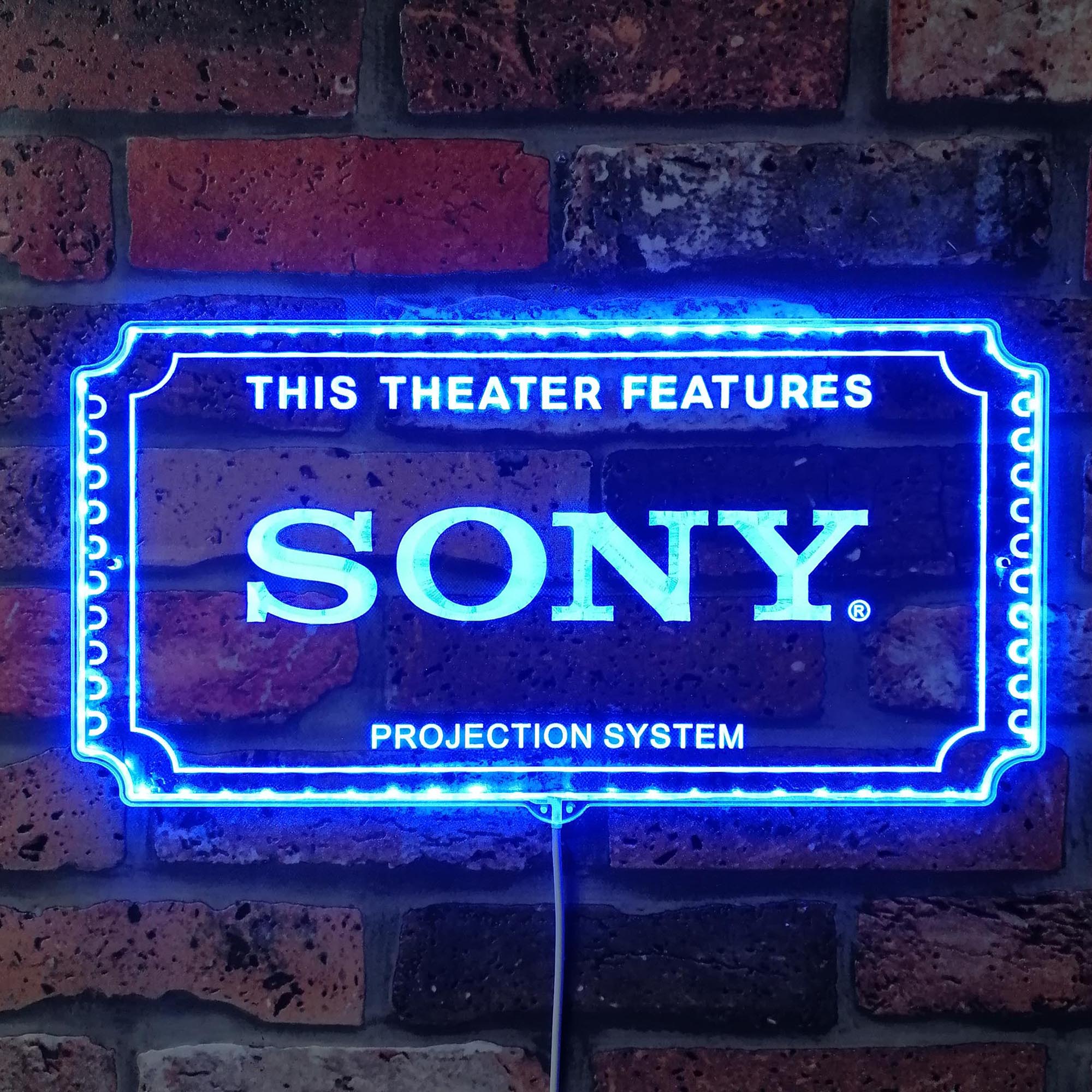 Sony Home Theater Dynamic RGB Edge Lit LED Sign