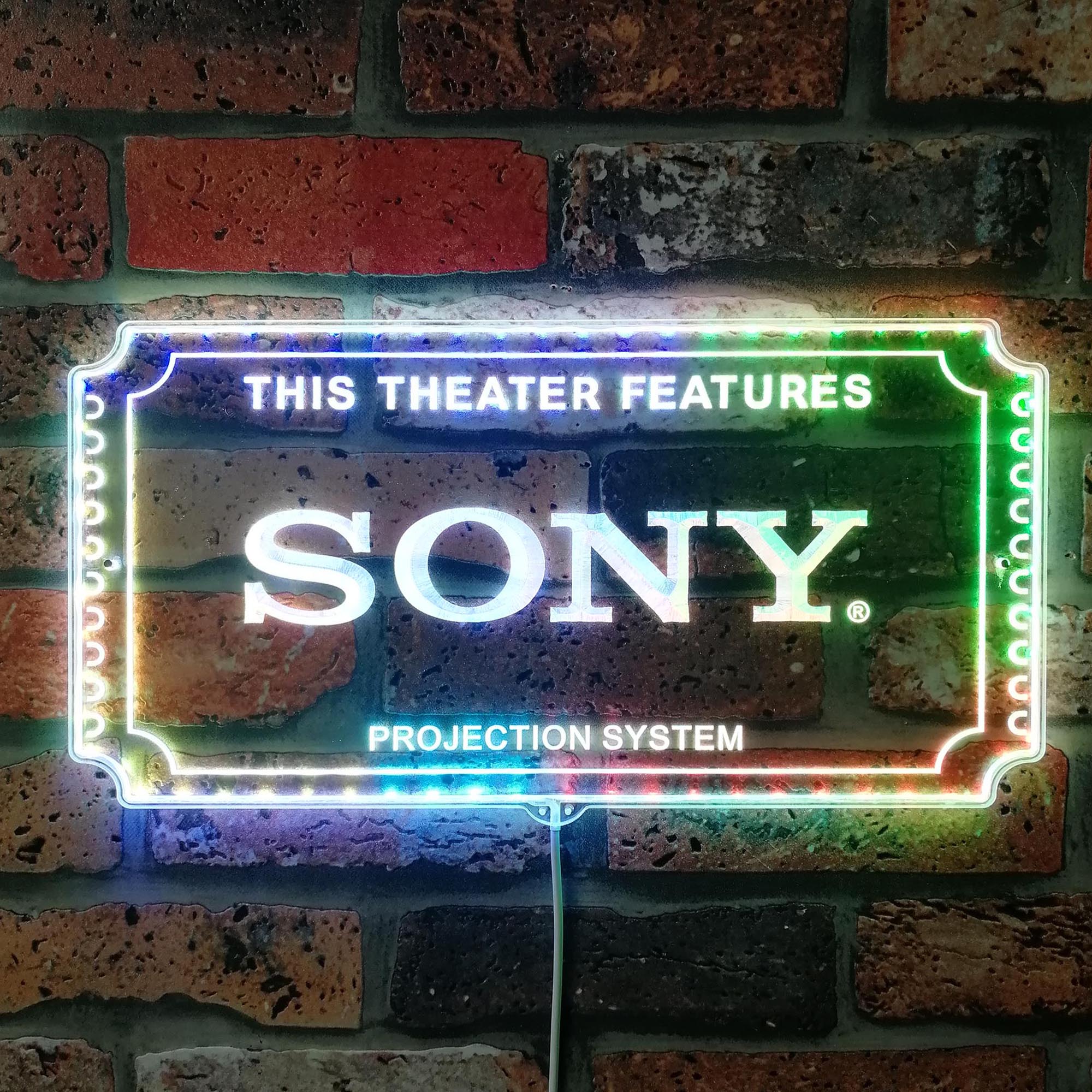 Sony Dynamic RGB Edge Lit LED Sign