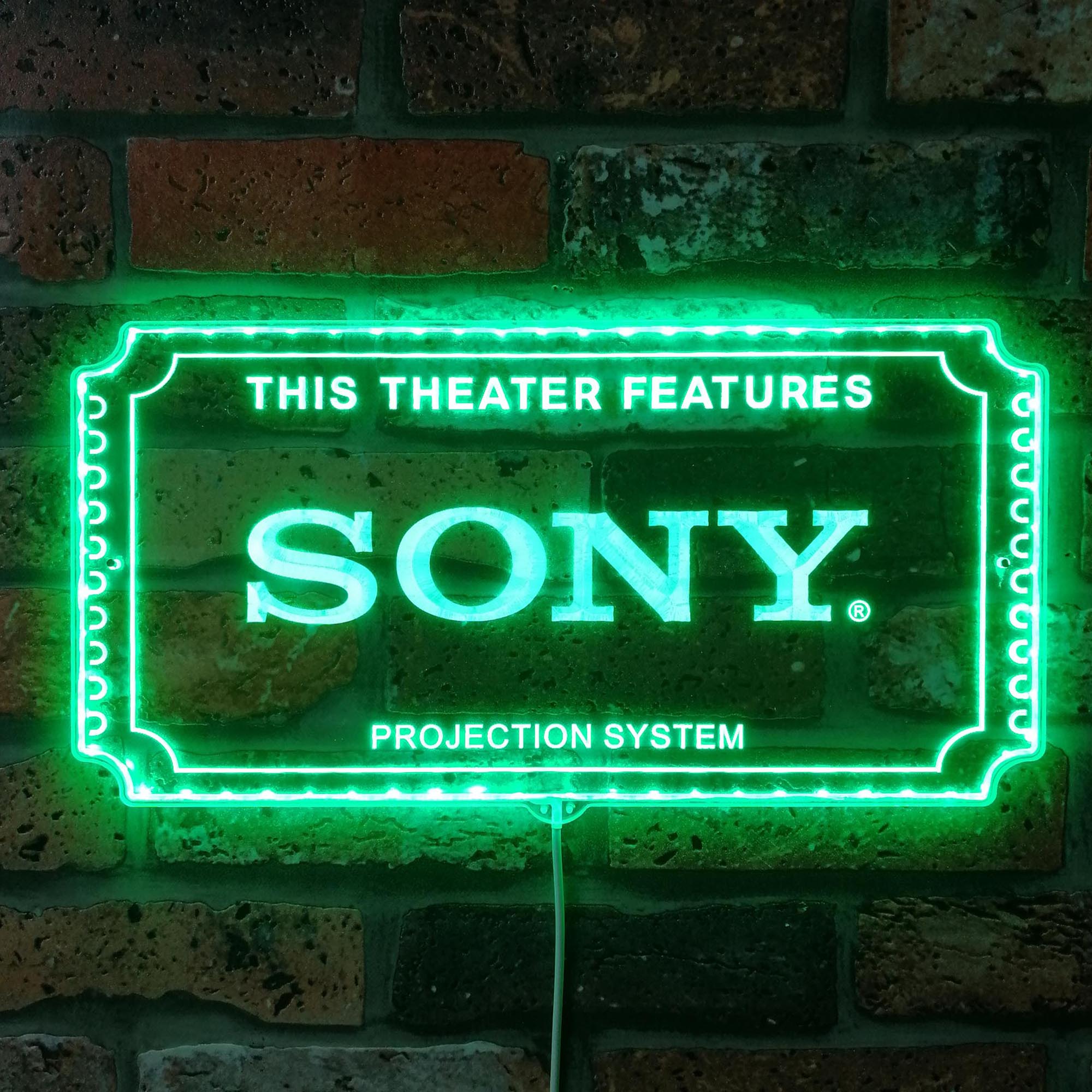 Sony Home Theater Dynamic RGB Edge Lit LED Sign