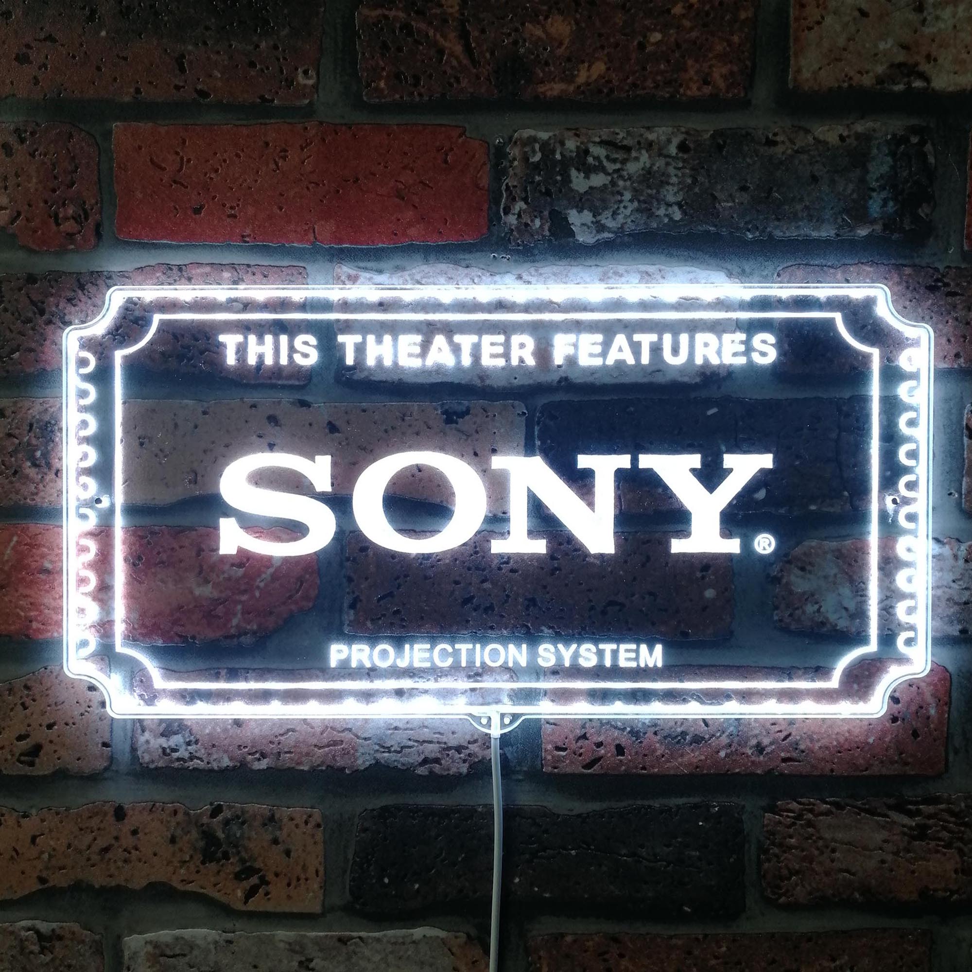 Sony Home Theater Dynamic RGB Edge Lit LED Sign