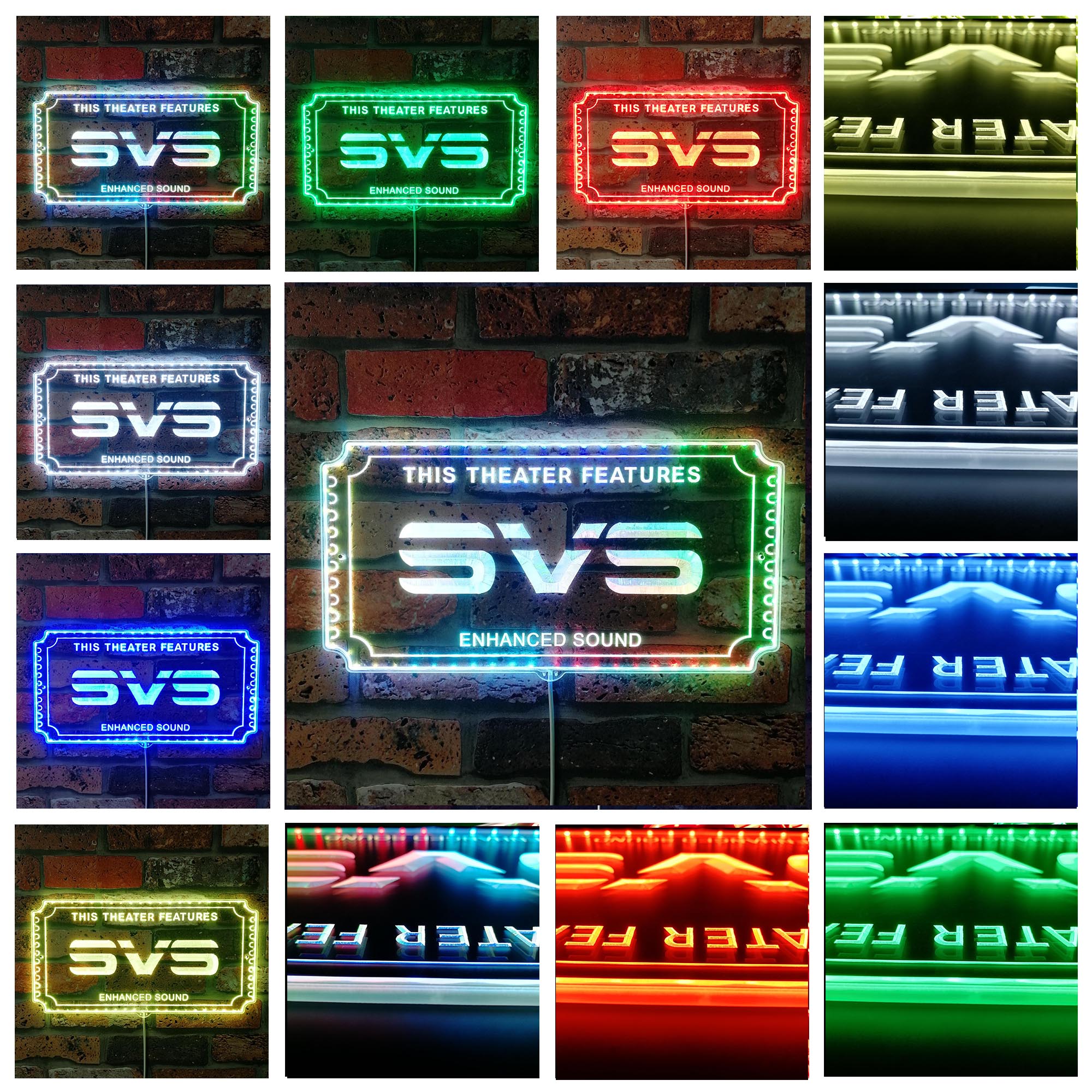 SVS Dynamic RGB Edge Lit LED Sign