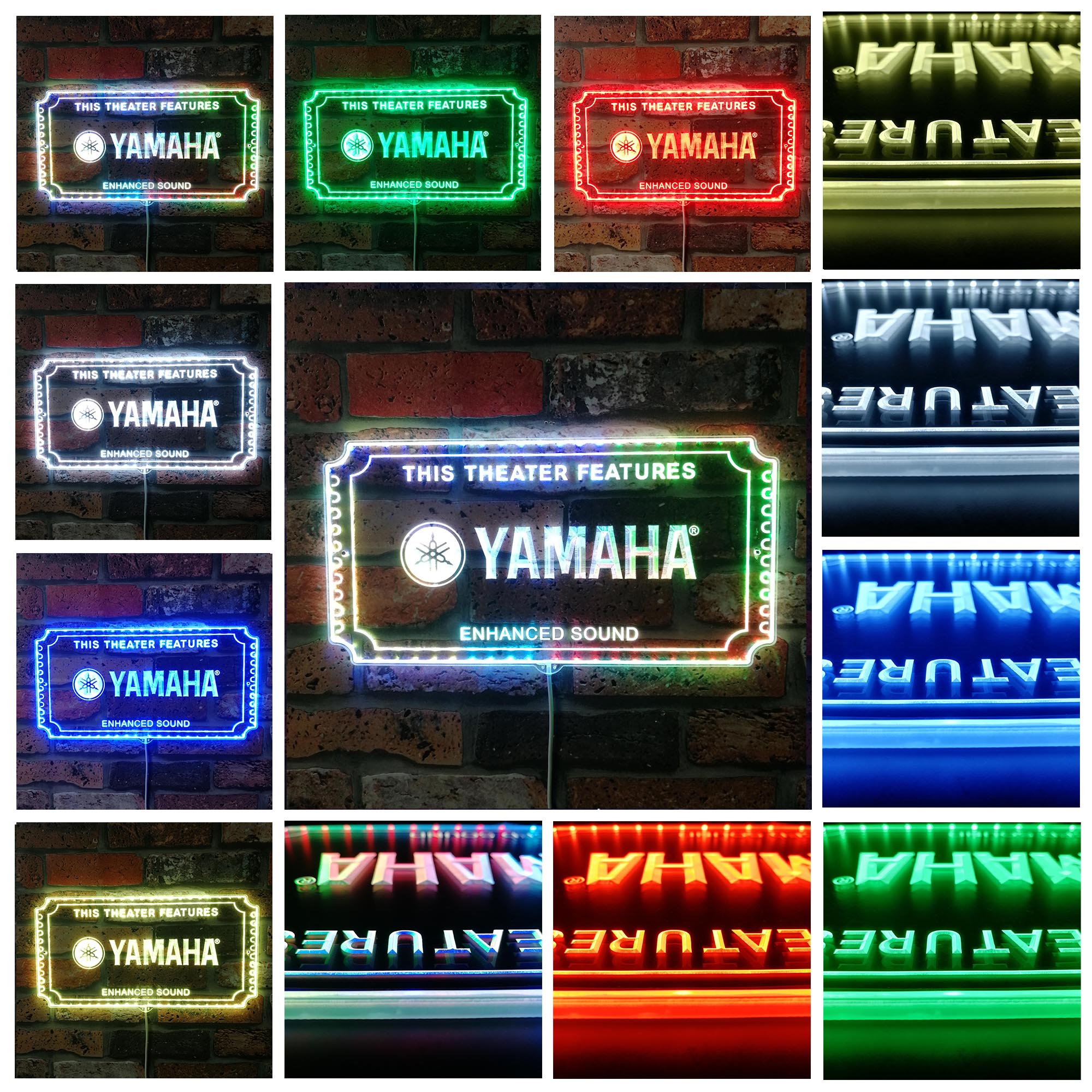 Yamaha Dynamic RGB Edge Lit LED Sign