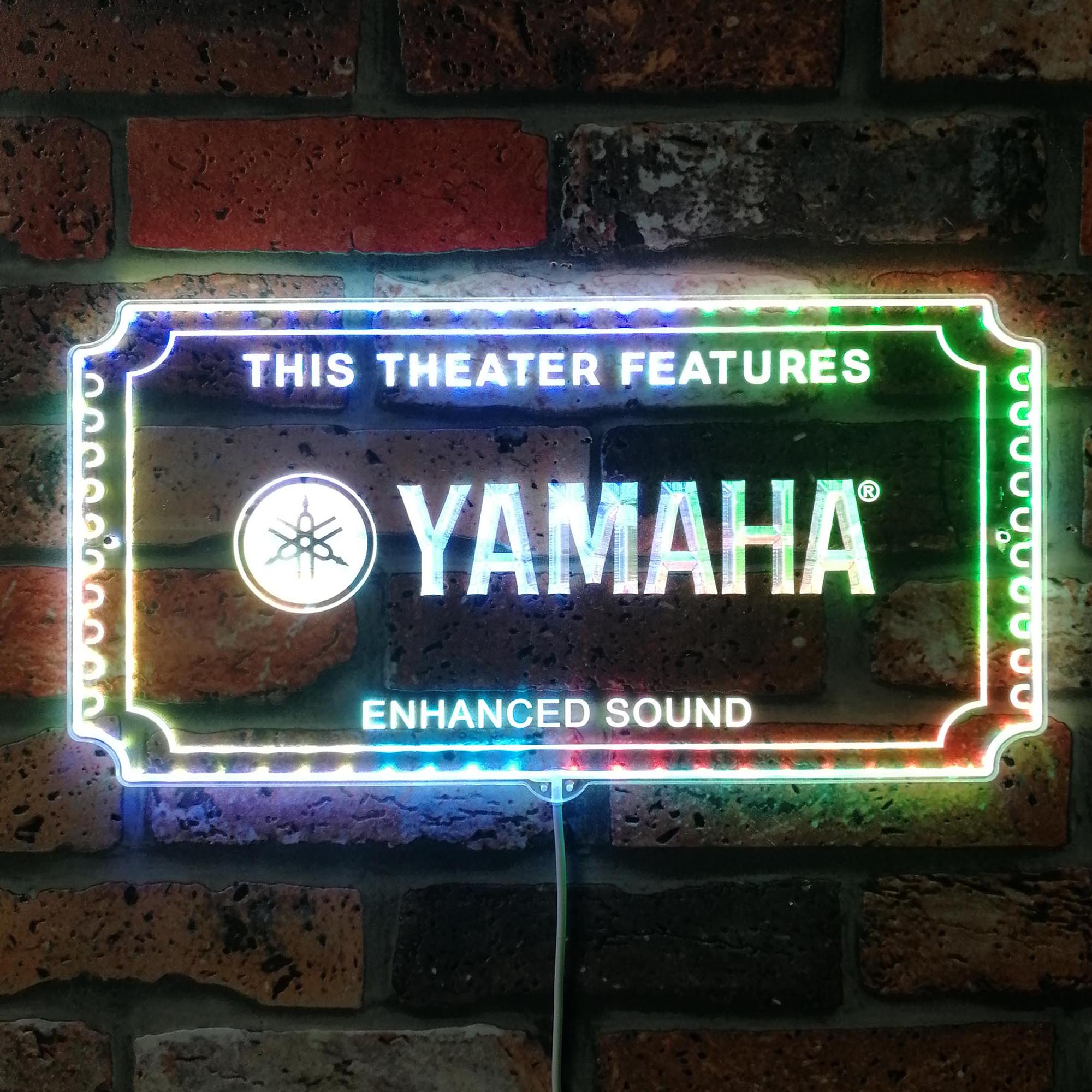 Yamaha Dynamic RGB Edge Lit LED Sign