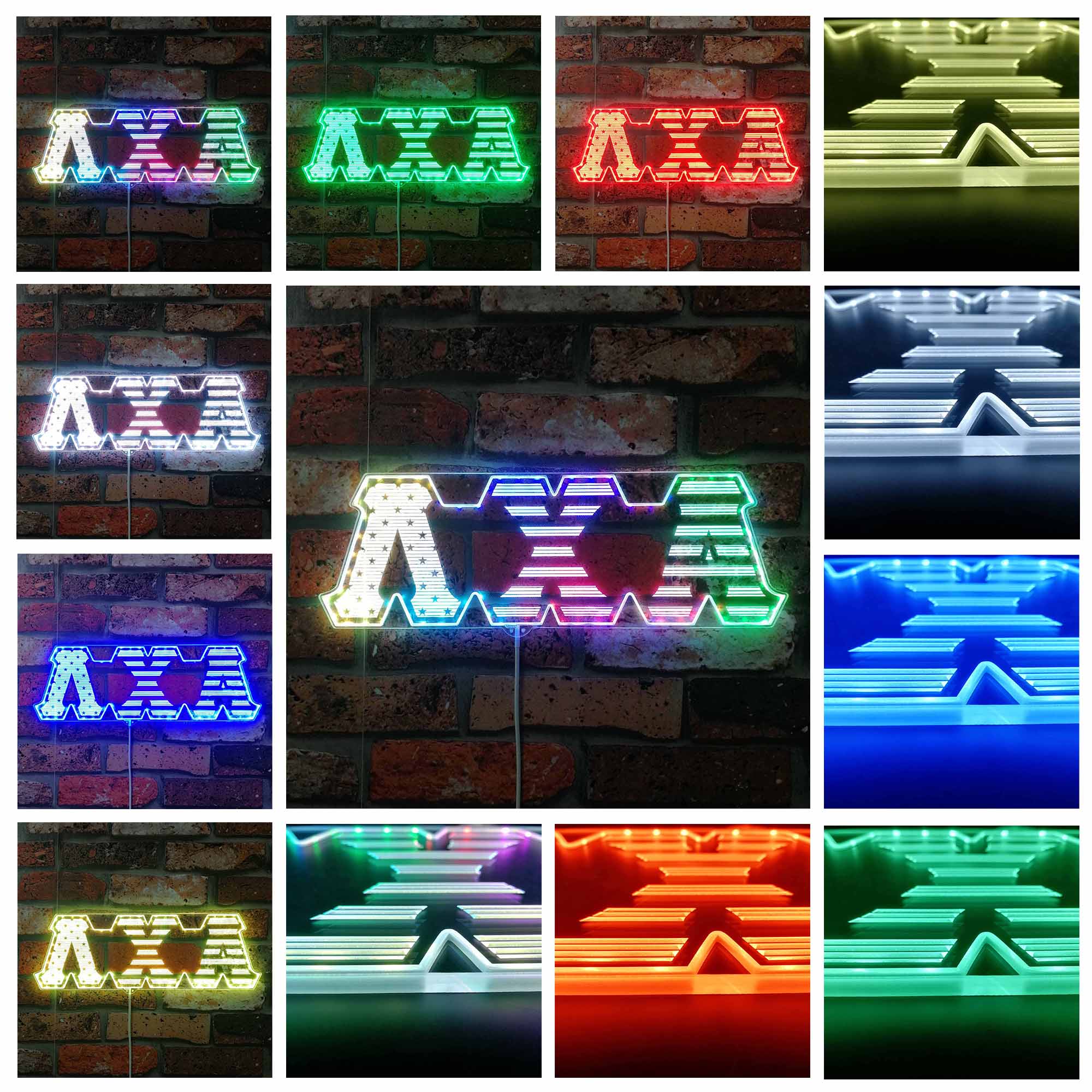 Lambda Chi Alpha Dynamic RGB Edge Lit LED Sign