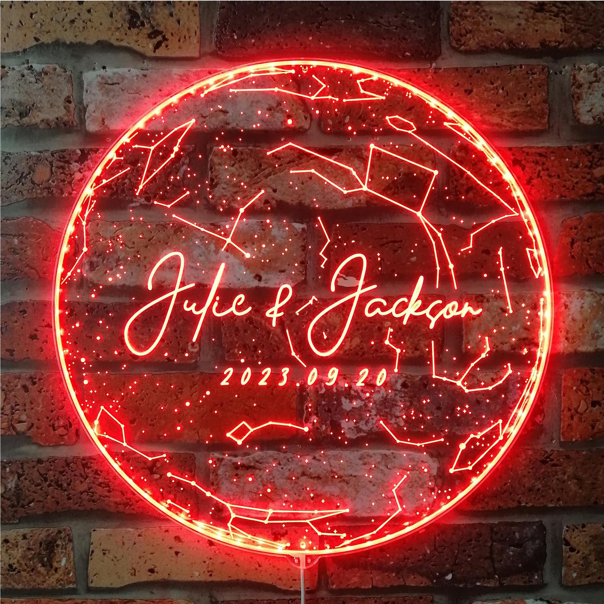 Custom Star Map Dynamic RGB Edge Lit LED Sign | PROLEDSIGN