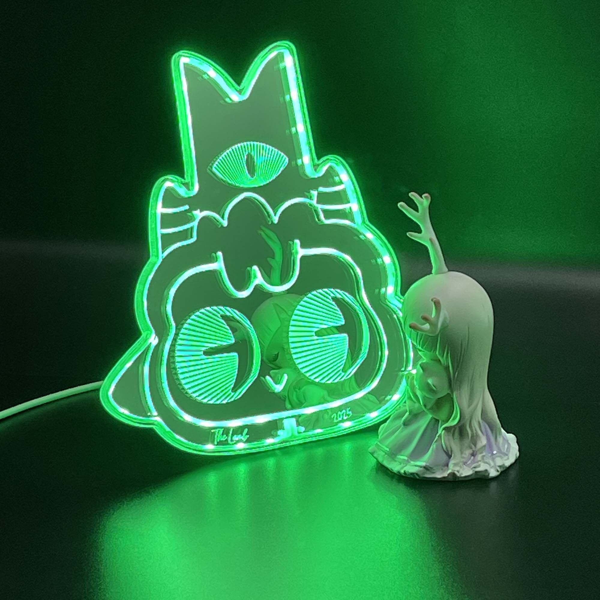 Cult of the Lamb  Neon LED Sign with Dynamic RGB Colors Mirror Backing