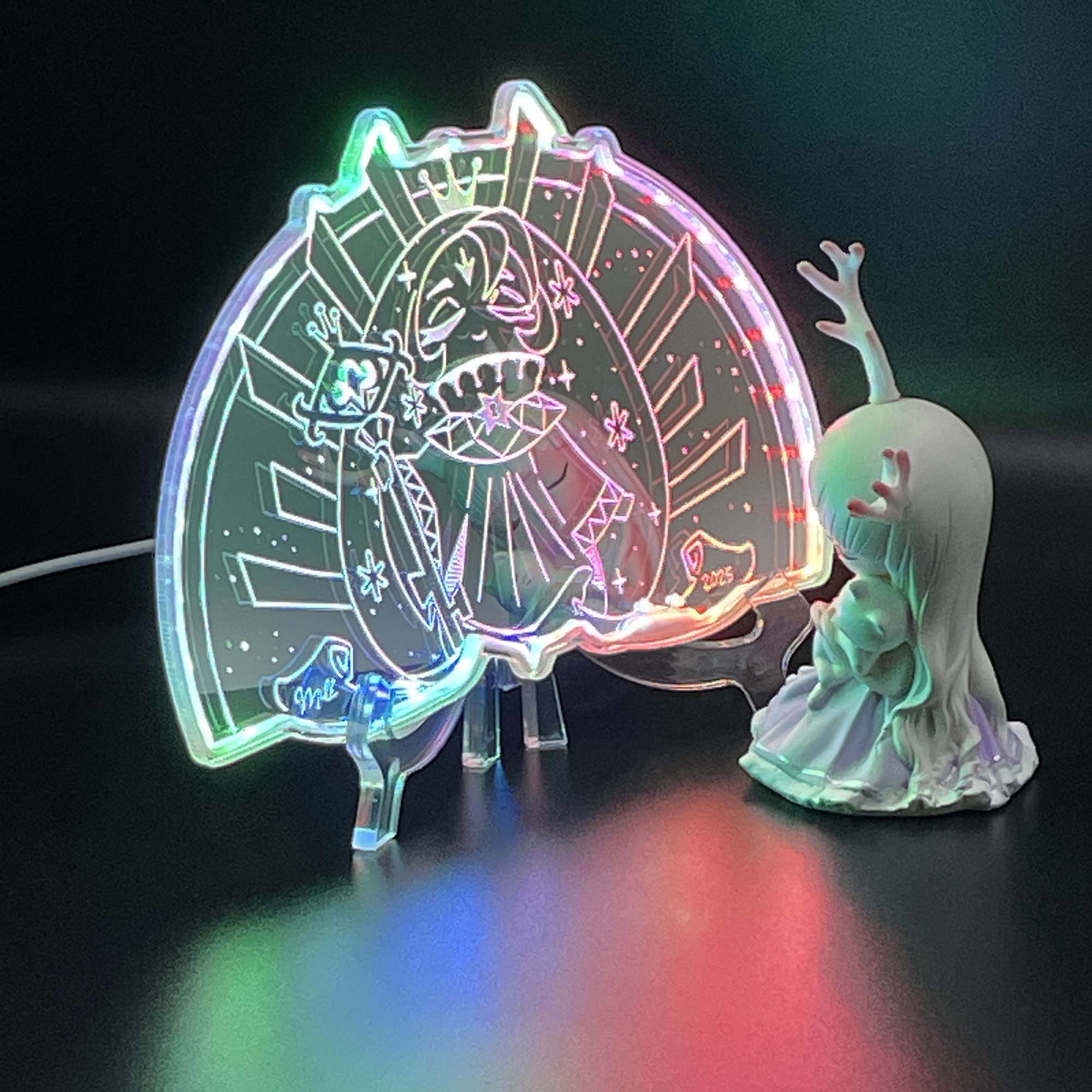 Shadowmilk Pure Vanilla Cookie  Neon LED Sign with Dynamic RGB Colors Mirror Backing
