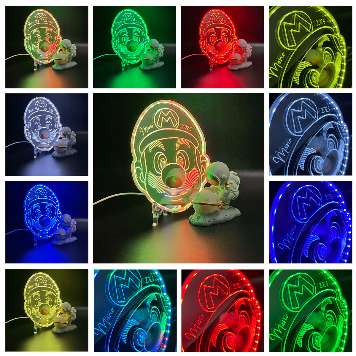 Super Mario Dynamic RGB Edge Lit LED Sign | PROLEDSIGN