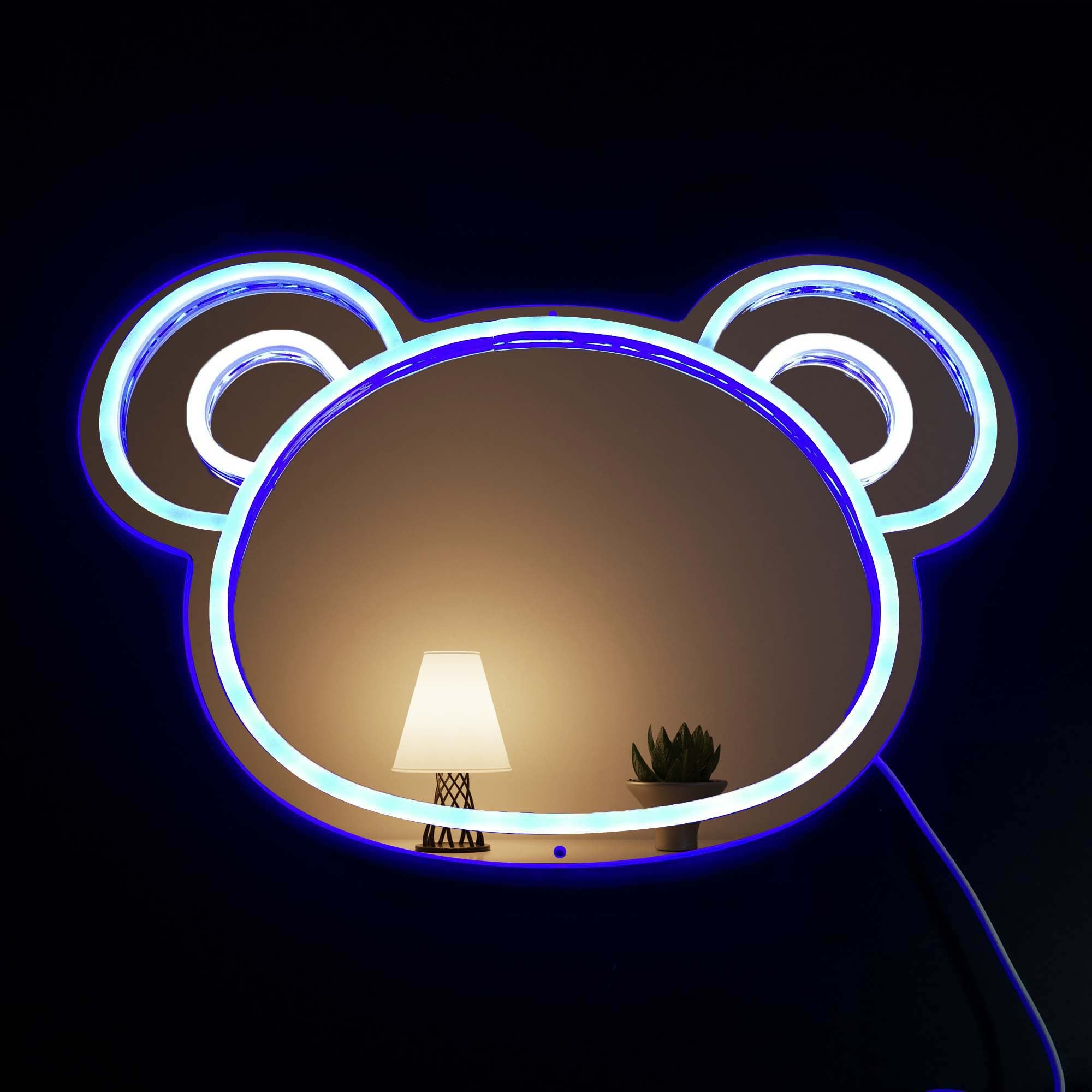 BT21 Koya Cute Bear Neon Mirror LED Sign