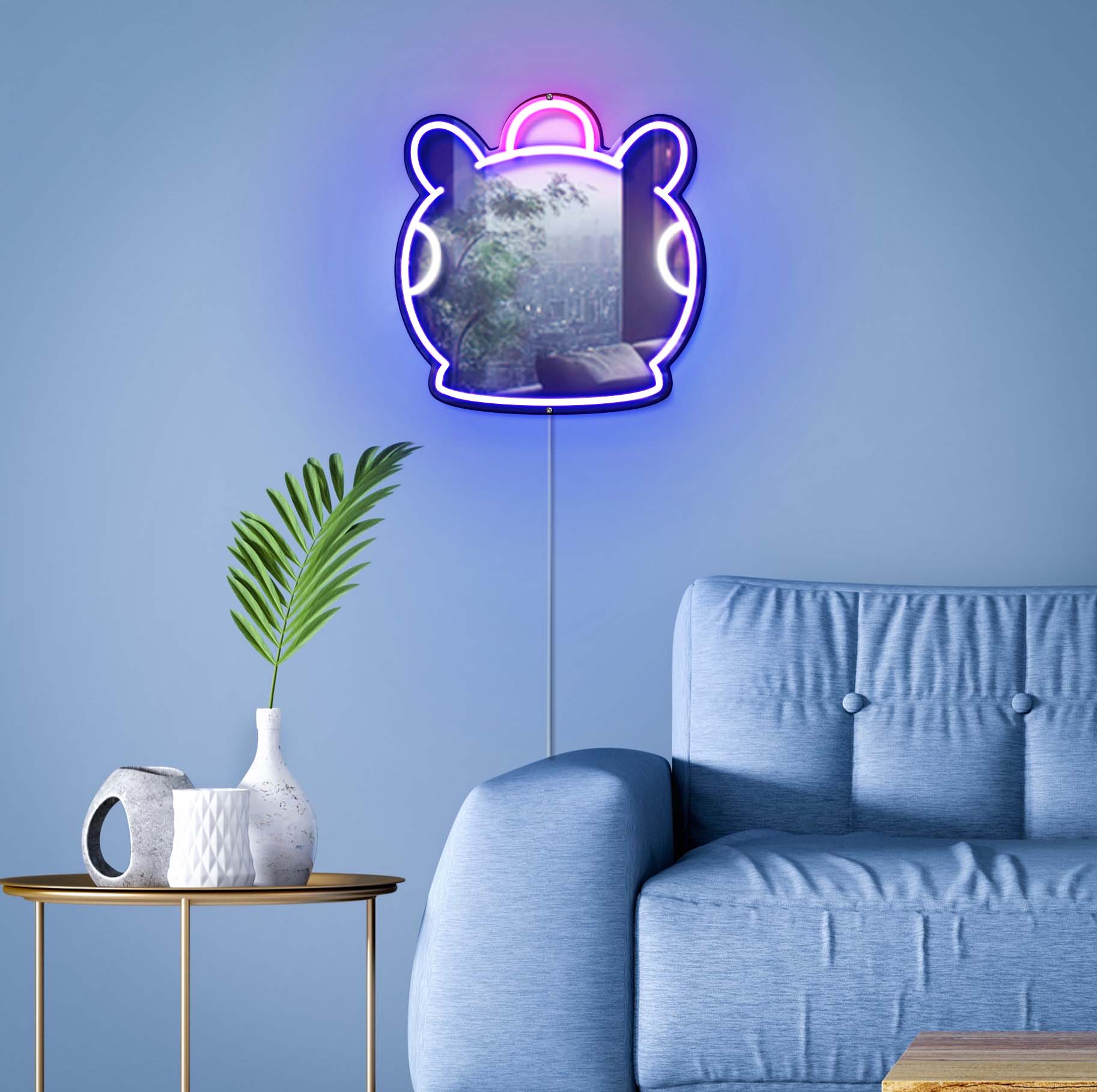 BT21 - Mang Neon Mirror LED Sign