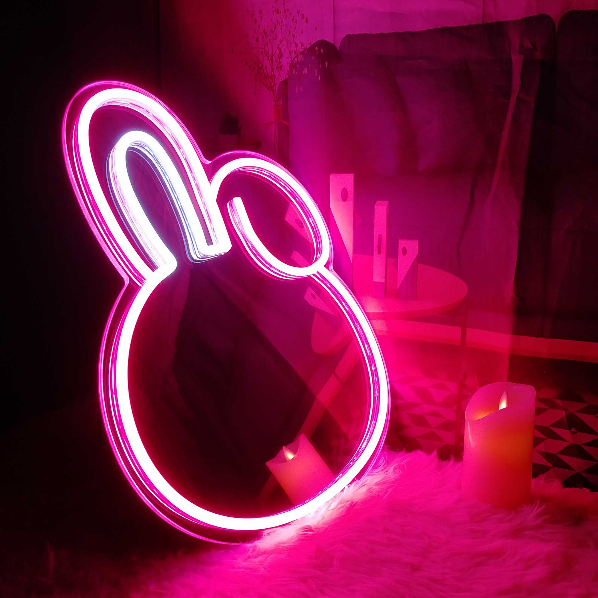 BT21 - Cooky Neon Mirror LED Sign