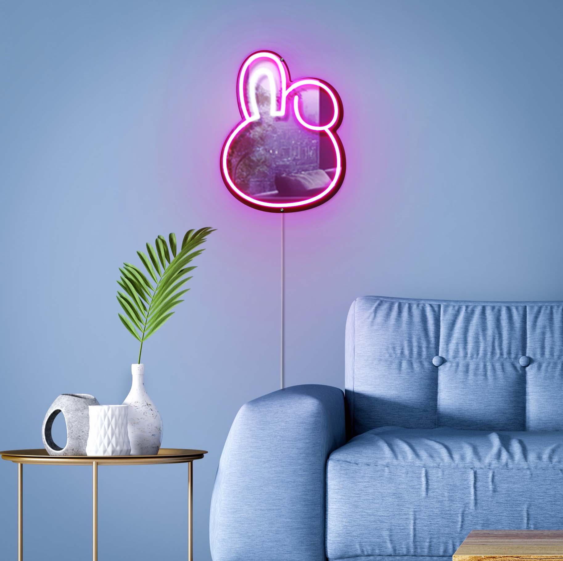 BT21 - Cooky Neon Mirror LED Sign