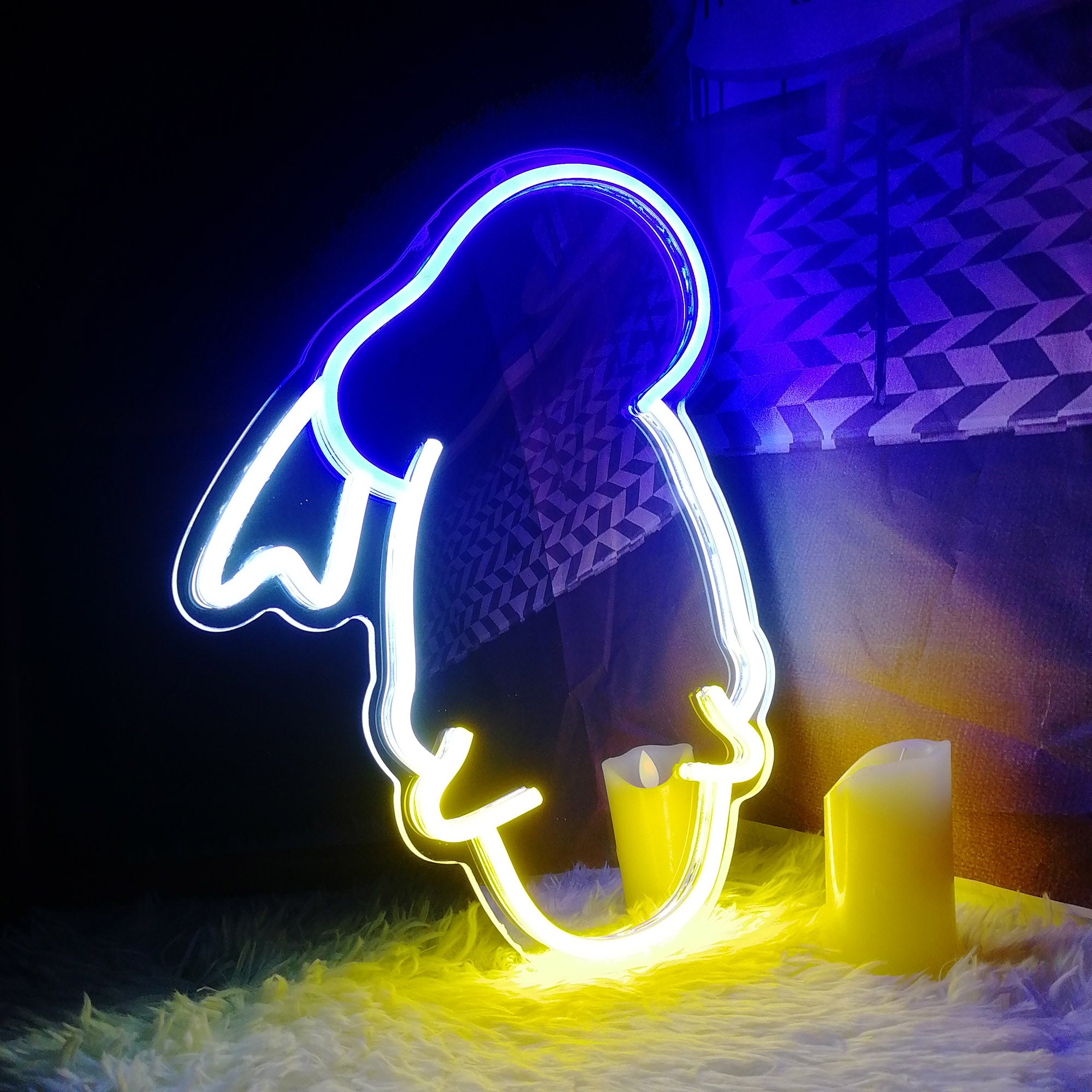 Donald Duck Neon Mirror LED Sign