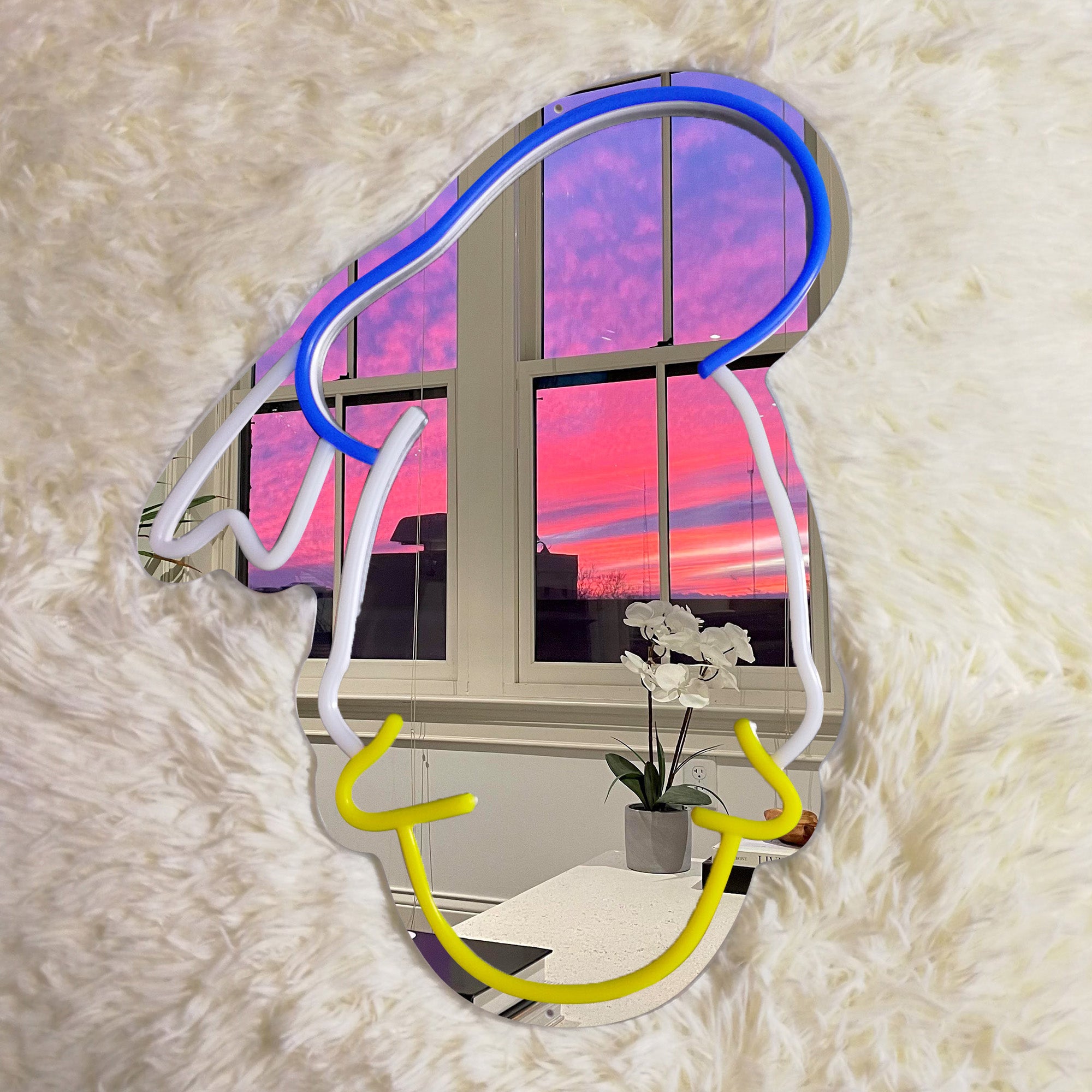 Donald Duck Neon Mirror LED Sign