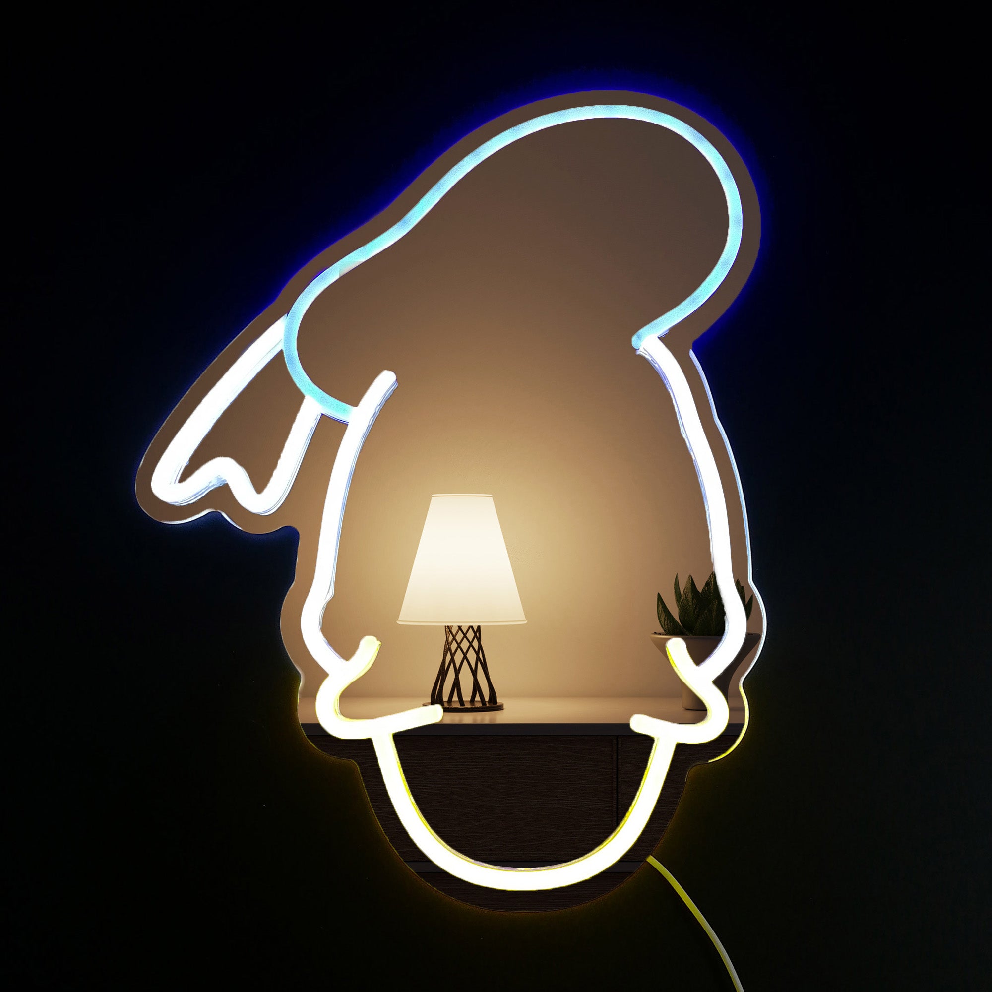 Donald Duck Neon Mirror LED Sign