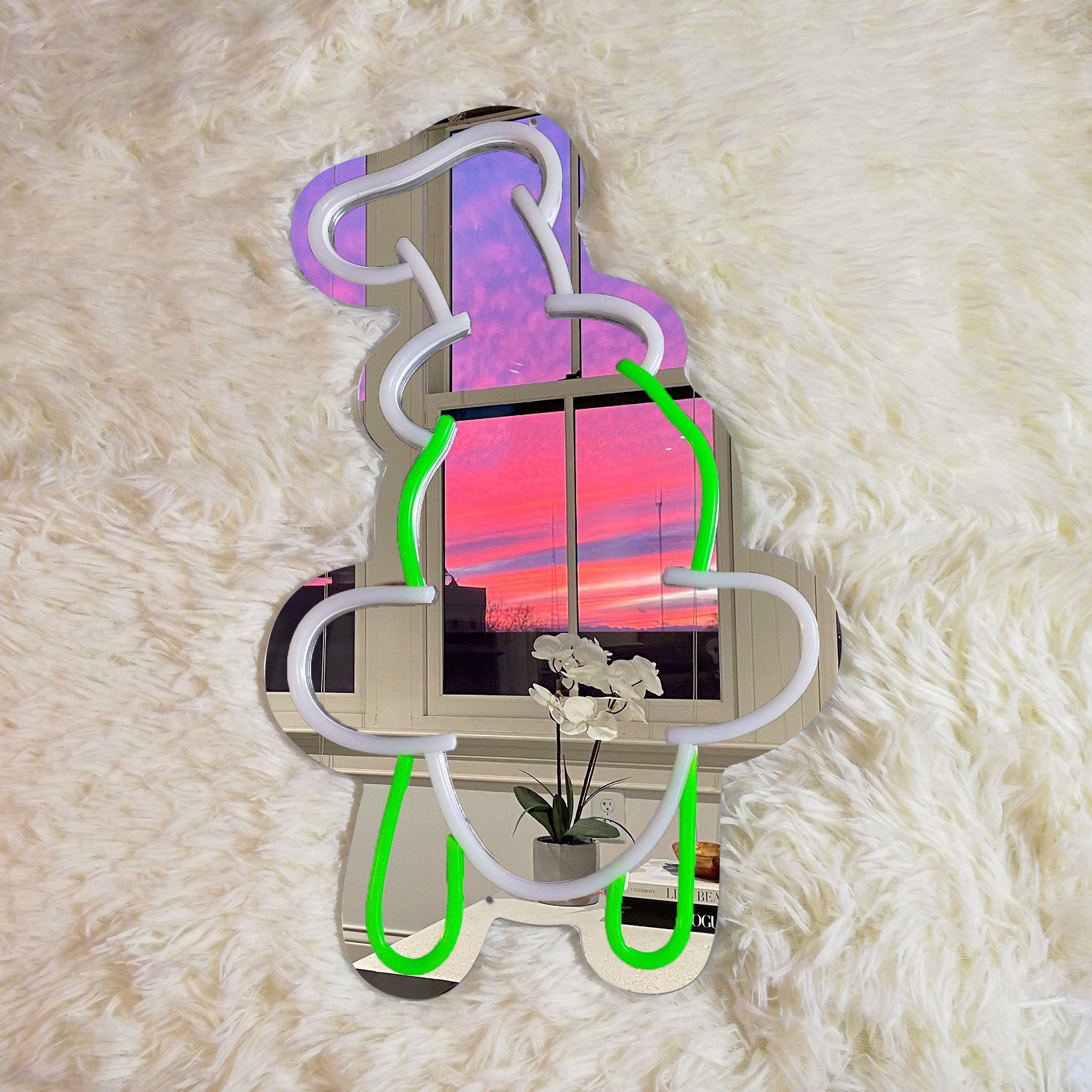 Goofy Neon Mirror LED Sign