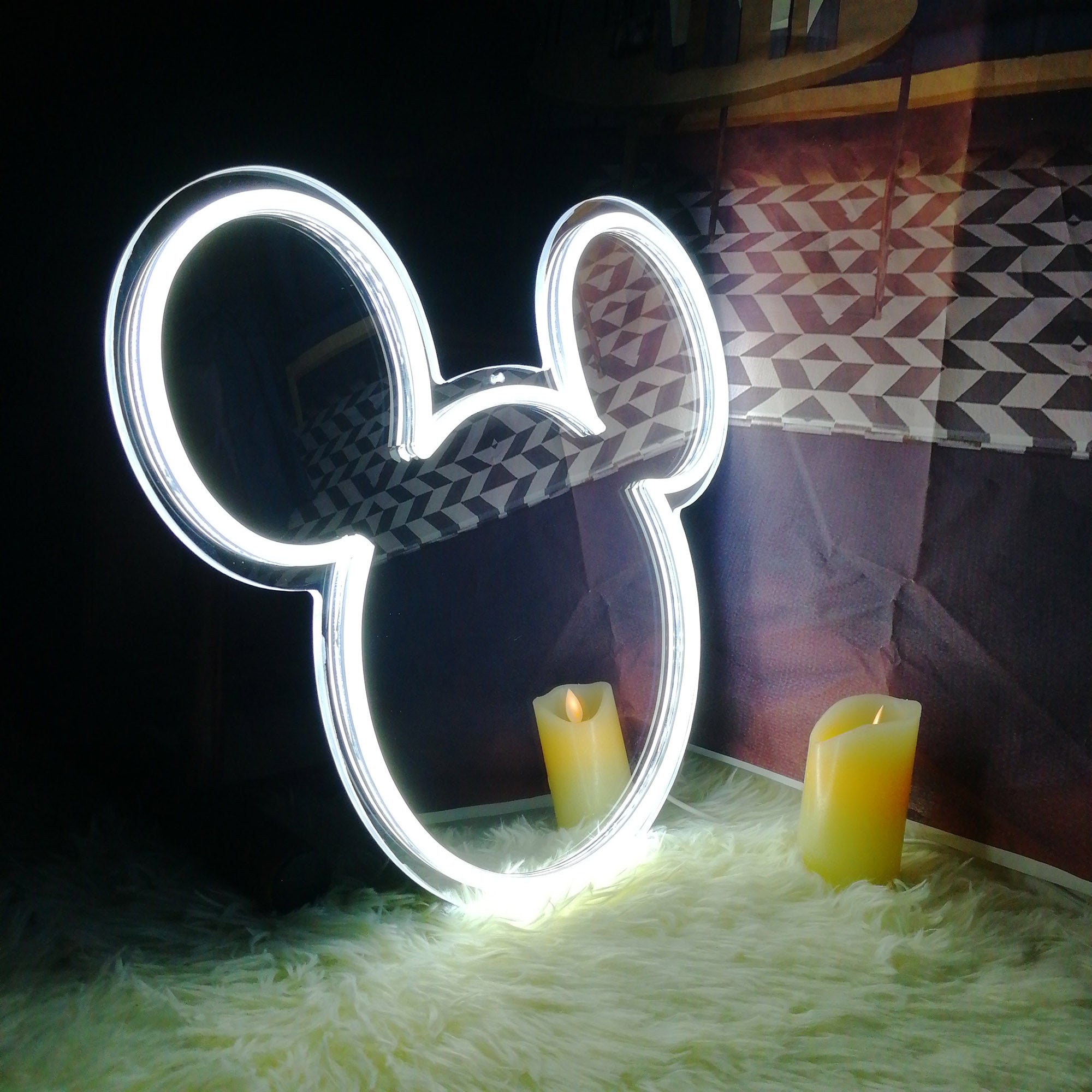 Mickey Mouse Neon Mirror LED Sign