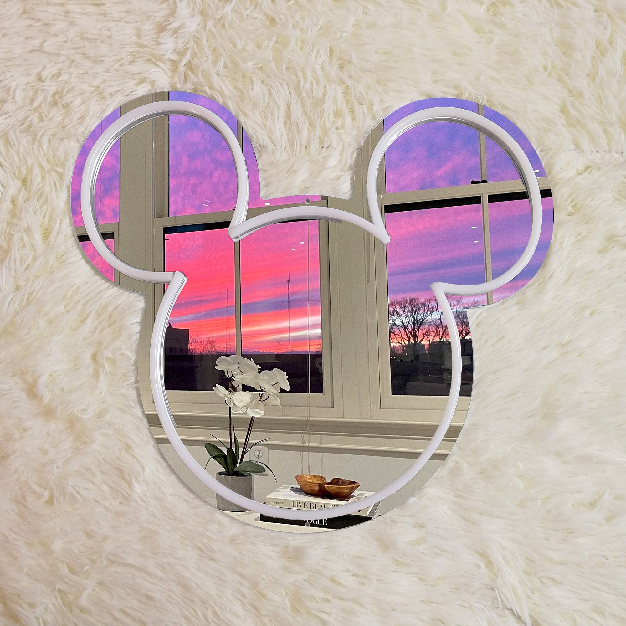 Mickey Mouse Neon Mirror LED Sign