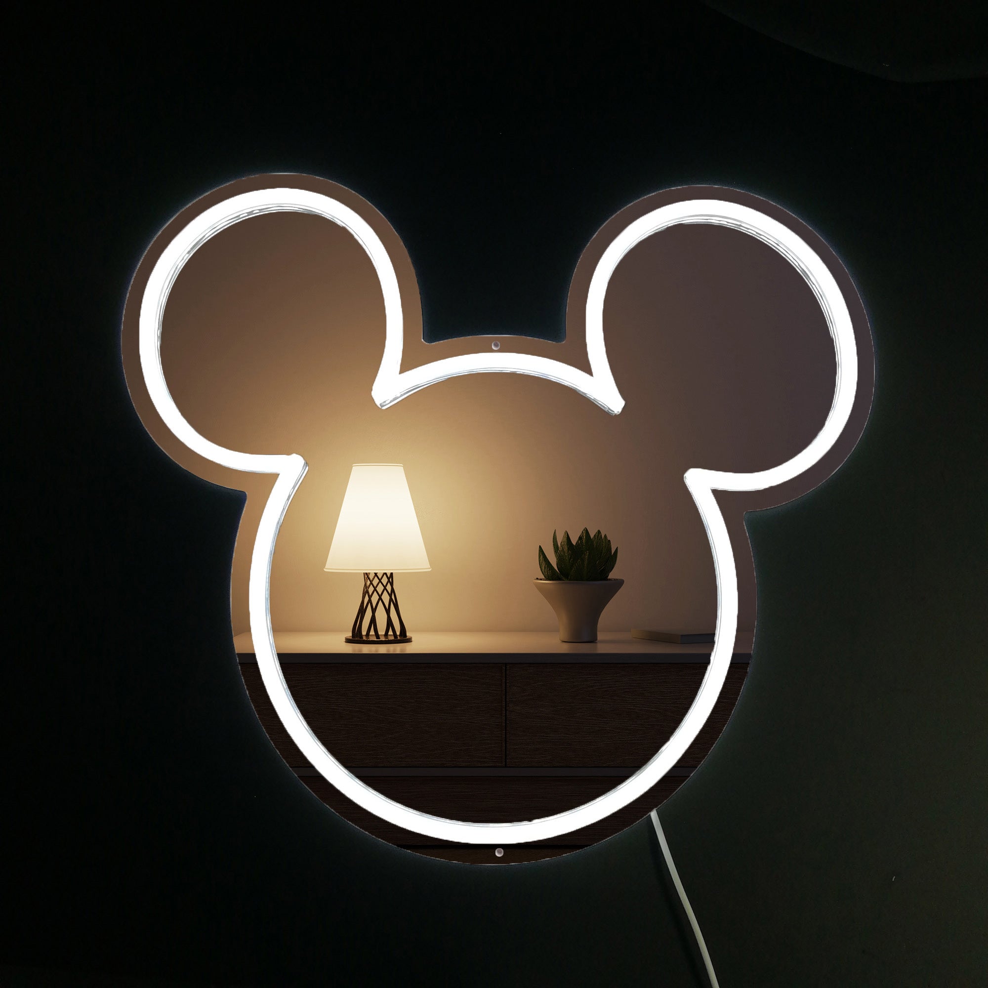 Mickey Mouse Neon Mirror LED Sign