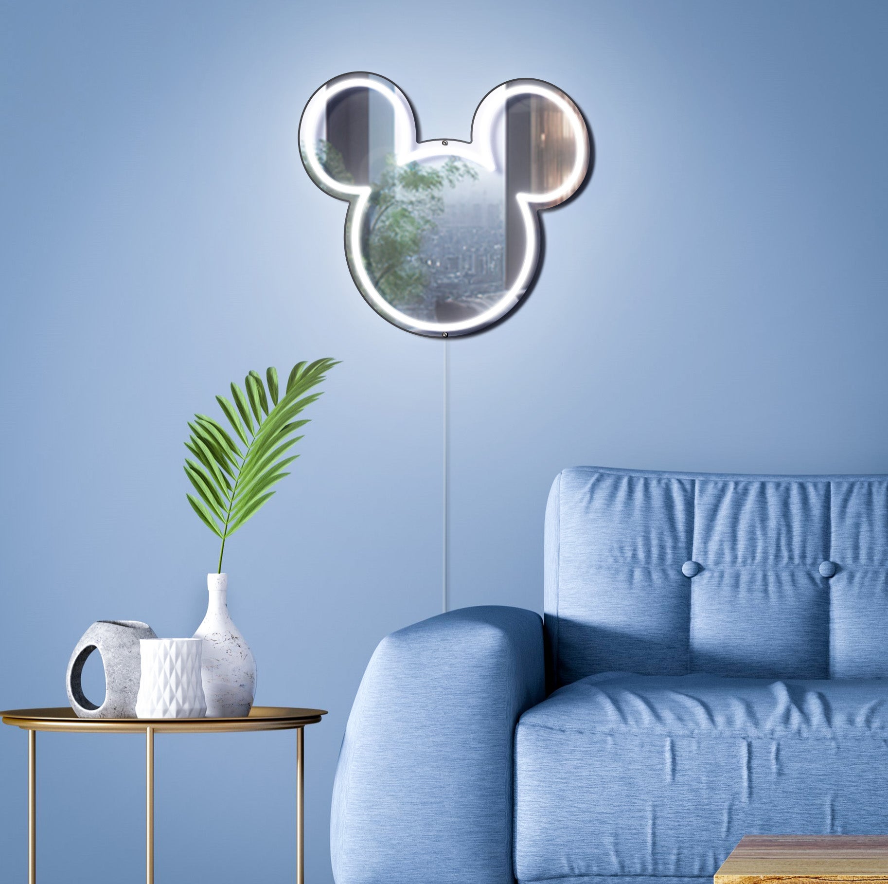 Mickey Mouse Neon Mirror LED Sign