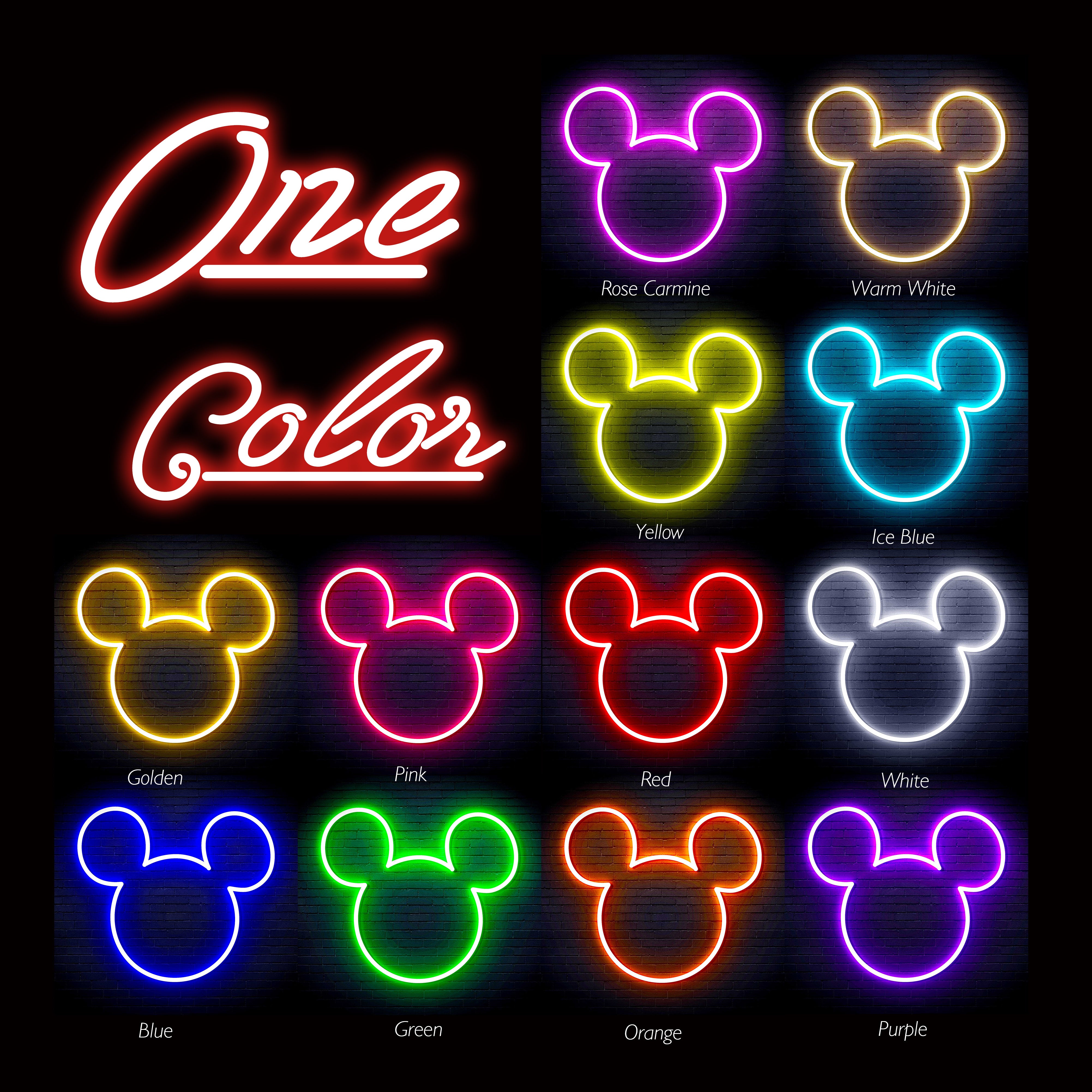 Mickey Mouse Neon Mirror LED Sign