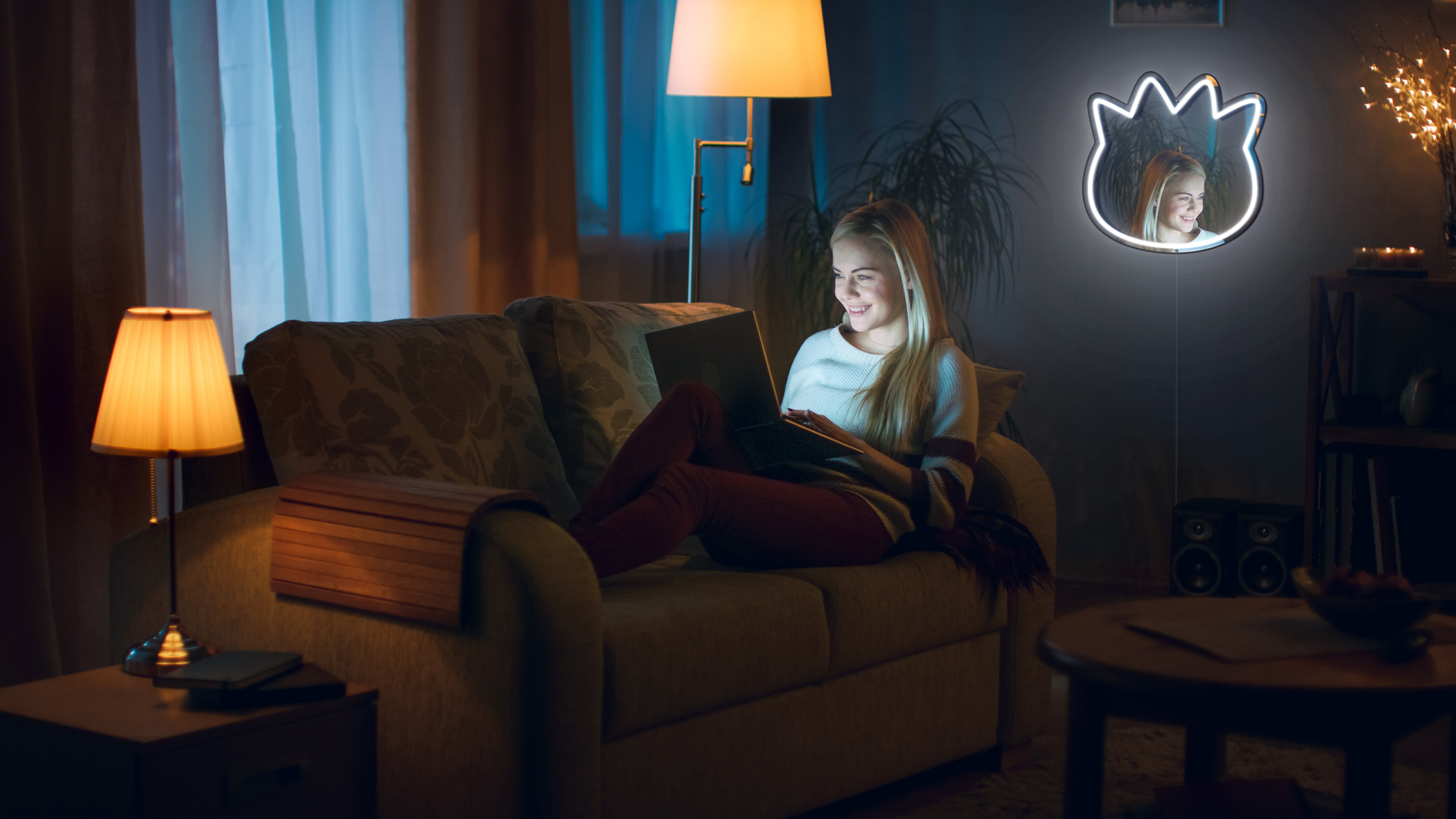 Sanrio - Bad Badtz Maru Neon Mirror LED Sign