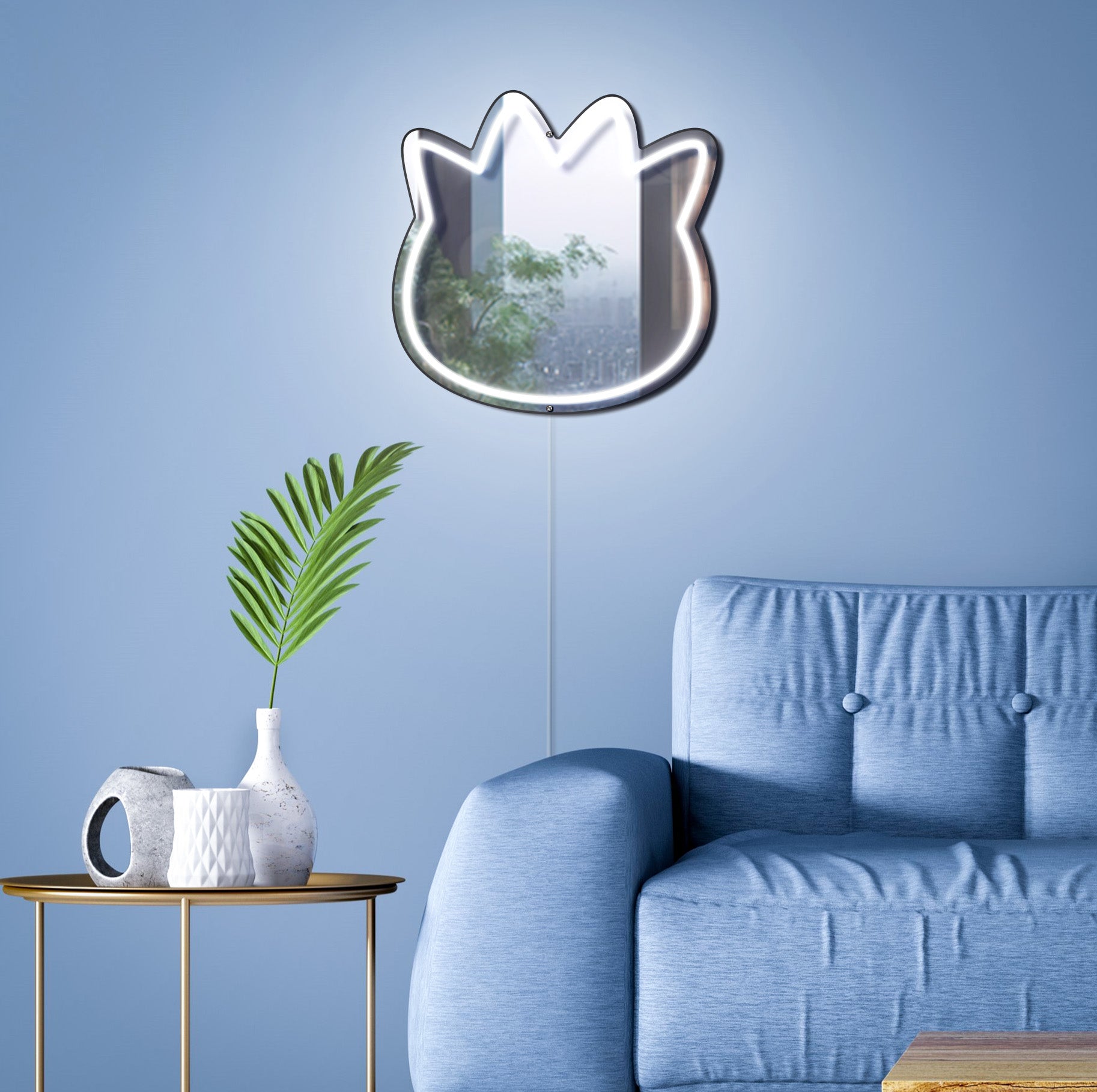 Sanrio - Bad Badtz Maru Neon Mirror LED Sign