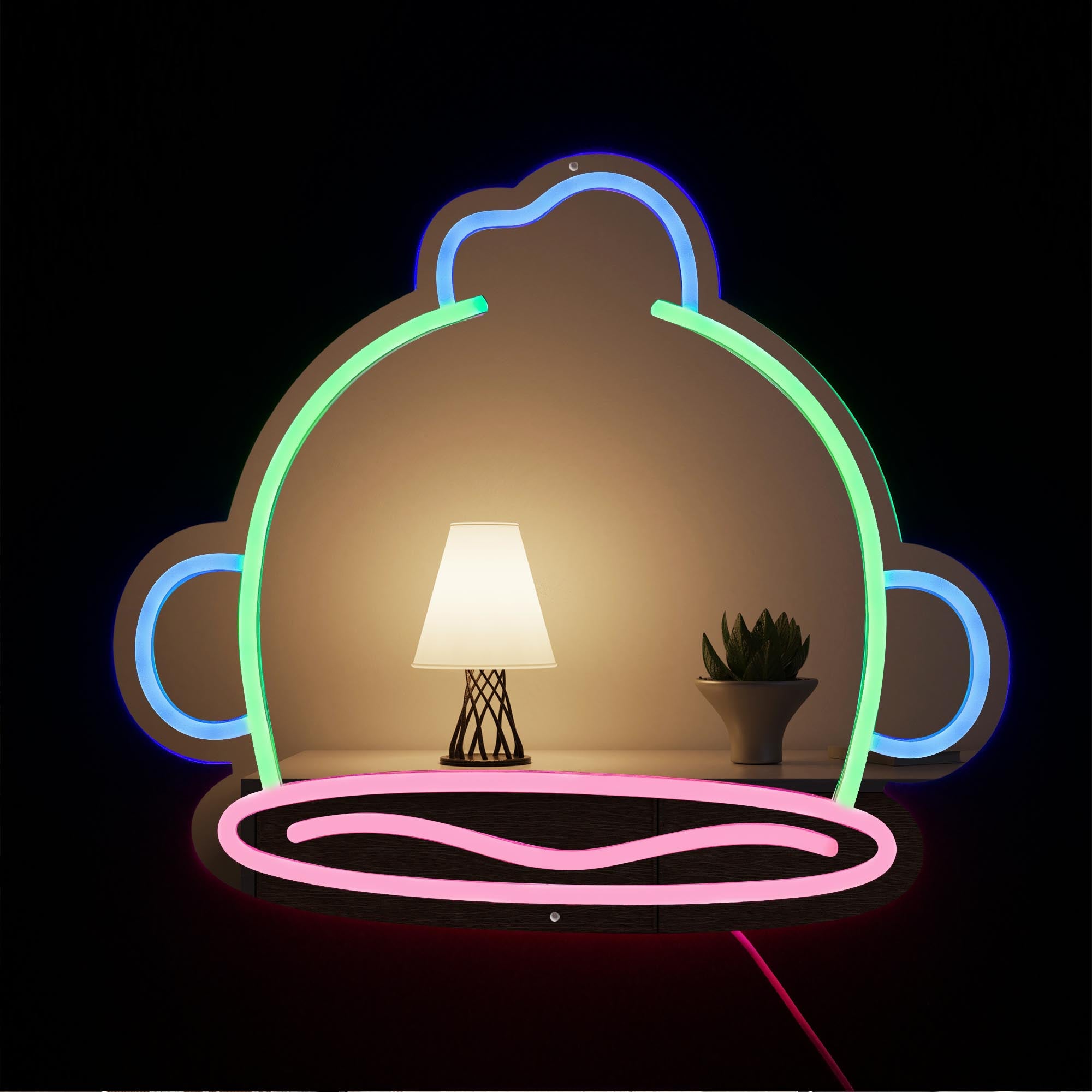 Sanrio - Hangyodon Neon Mirror LED Sign