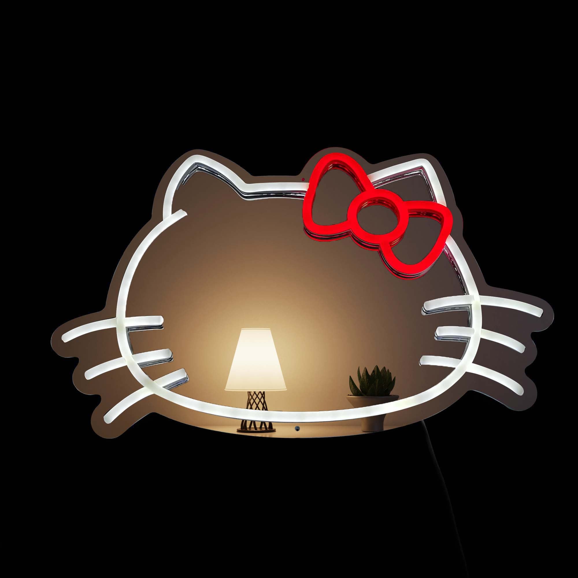 Hello Kitty Neon Mirror LED Sign