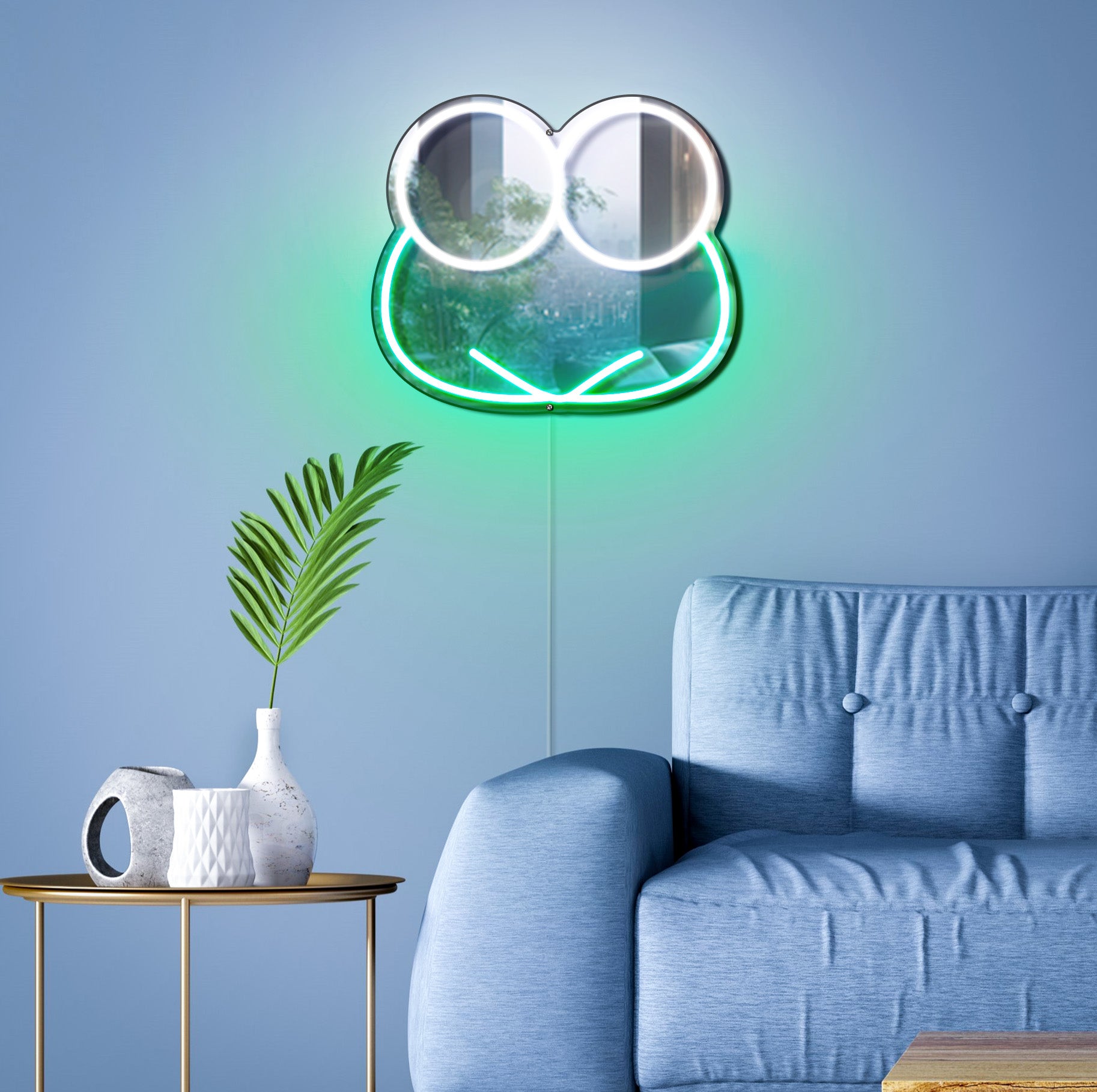 Sanrio - Kerokerokeroppi Neon Mirror LED Sign