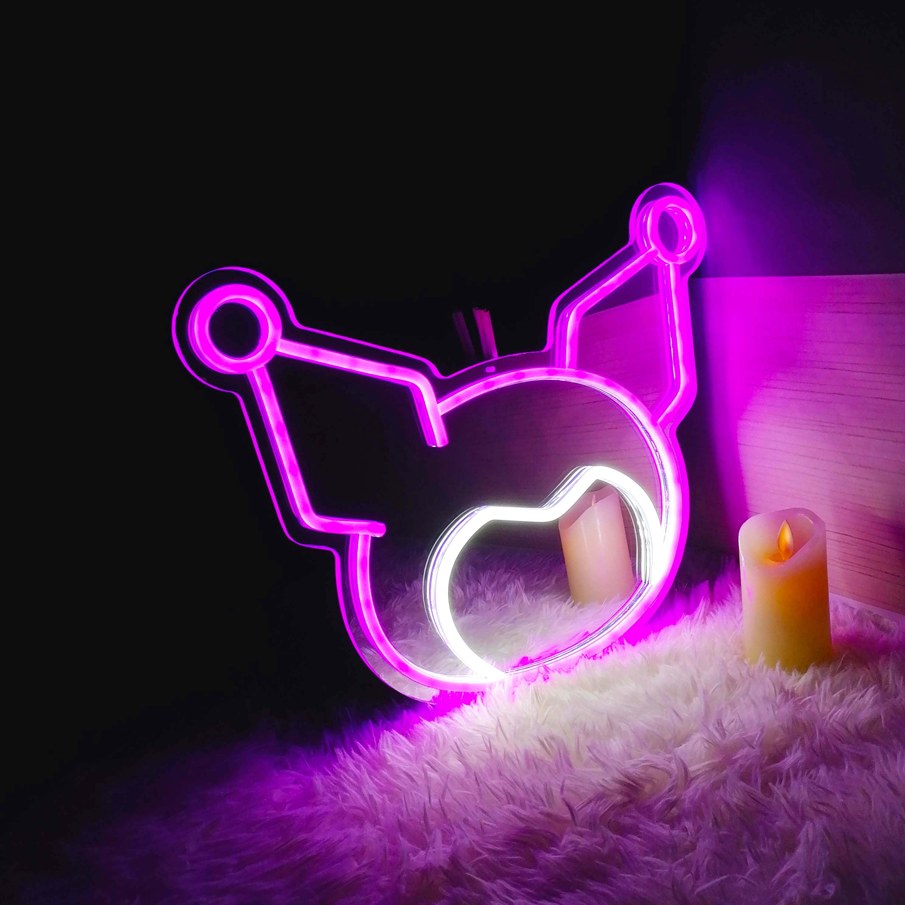 Sanrio - Kuromi Neon Mirror LED Sign