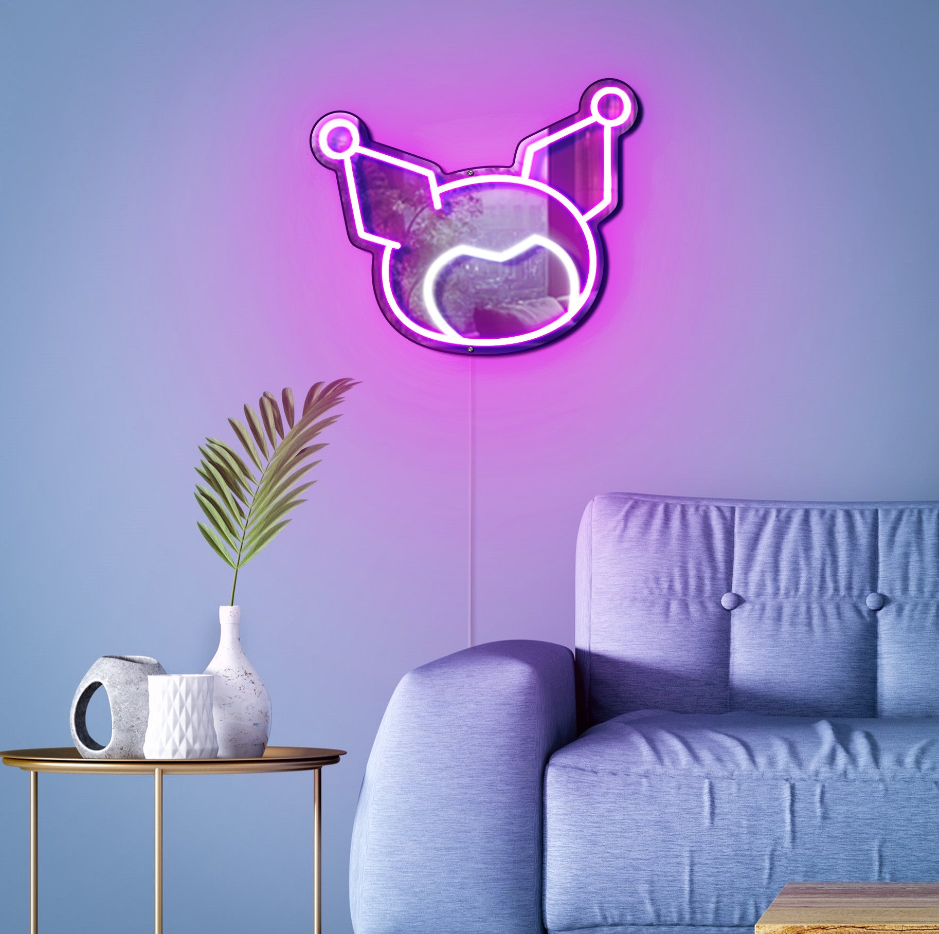 Sanrio - Kuromi Neon Mirror LED Sign