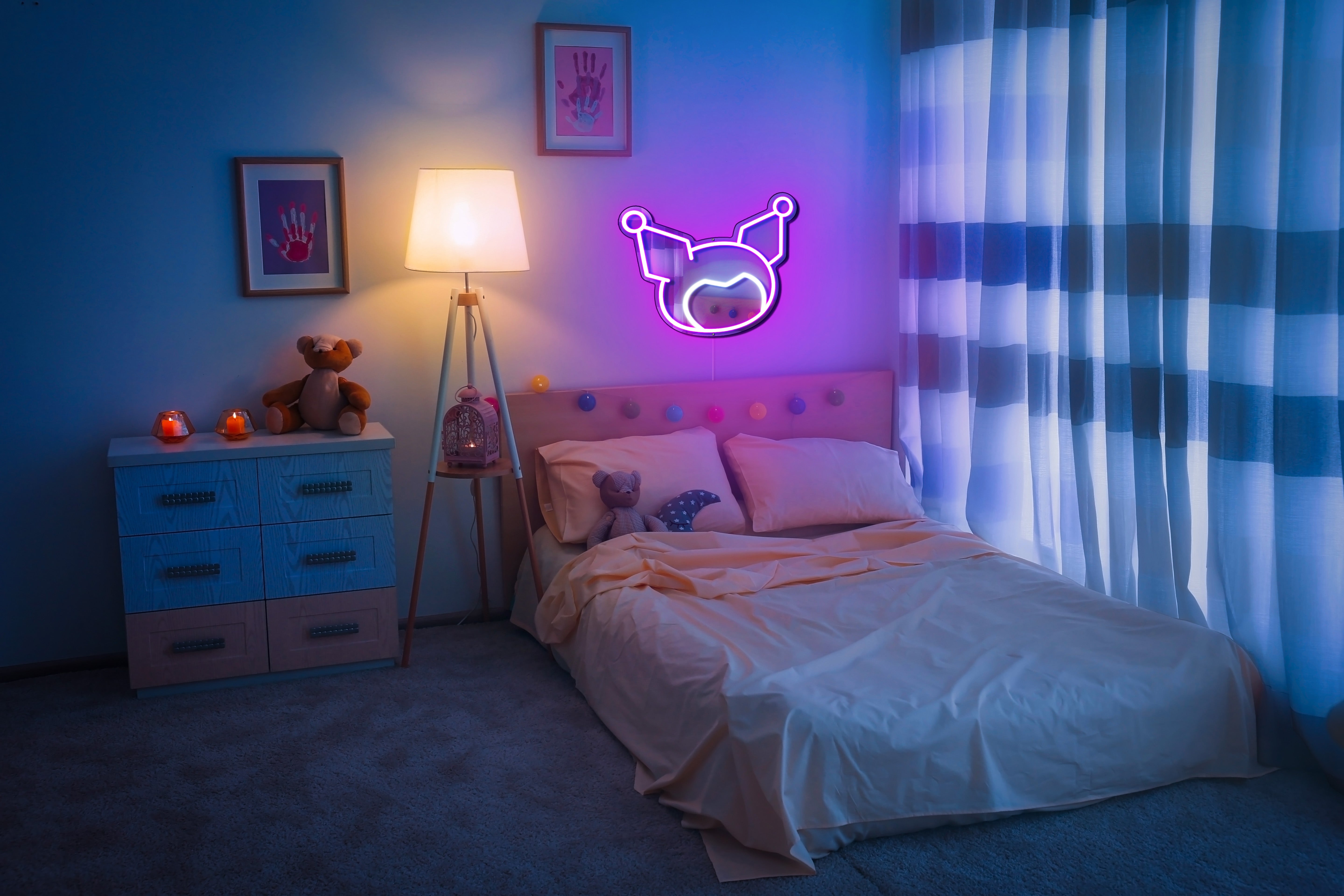 Sanrio - Kuromi Neon Mirror LED Sign