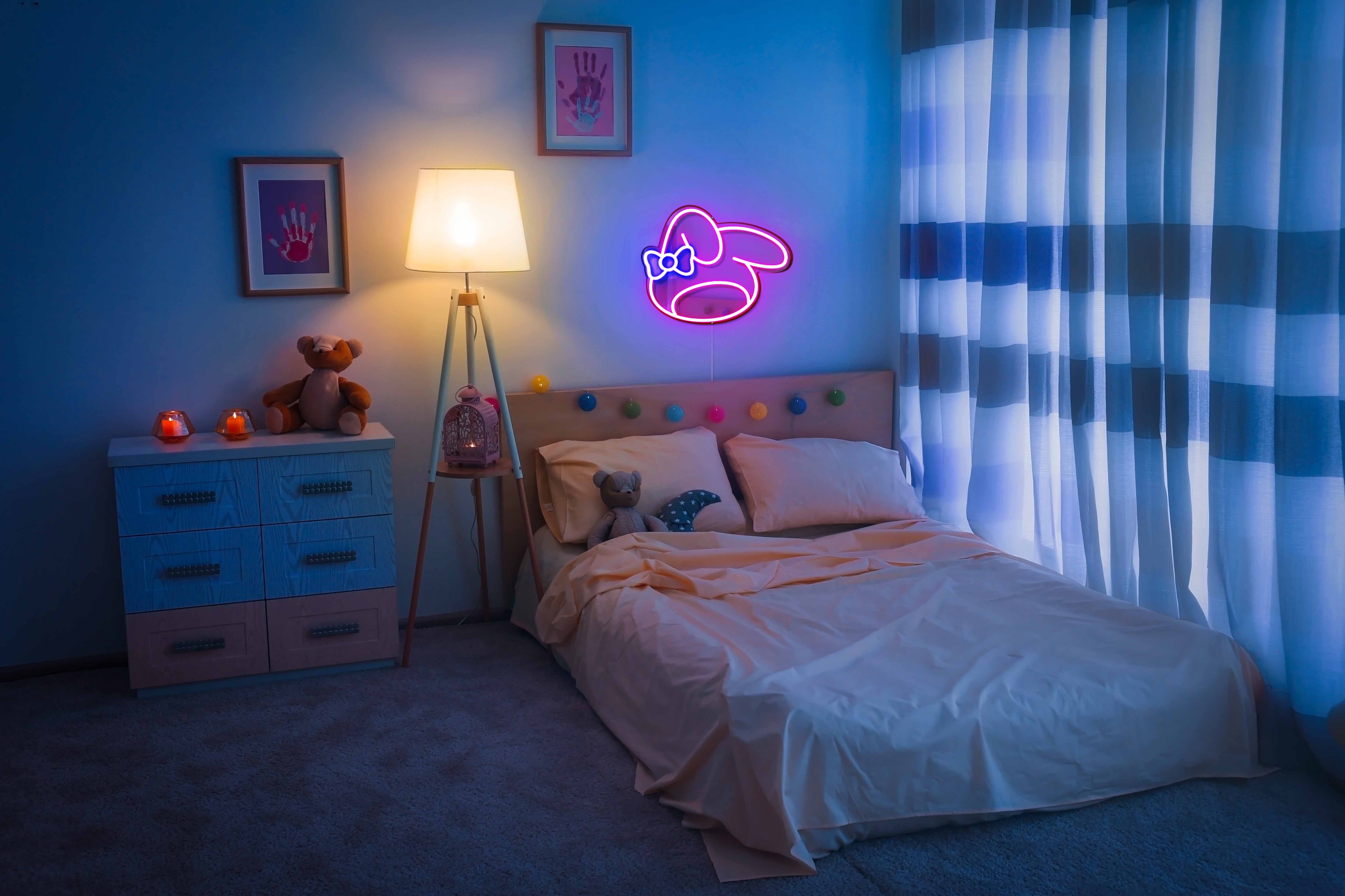 My Melody Cute Neon Mirror LED Sign