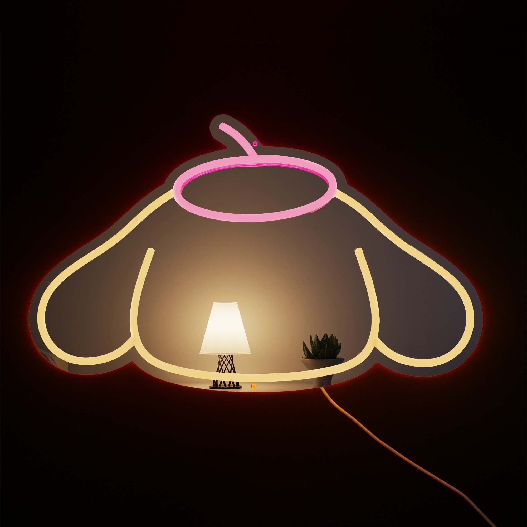 Sanrio - Pompompurin Neon Mirror LED Sign